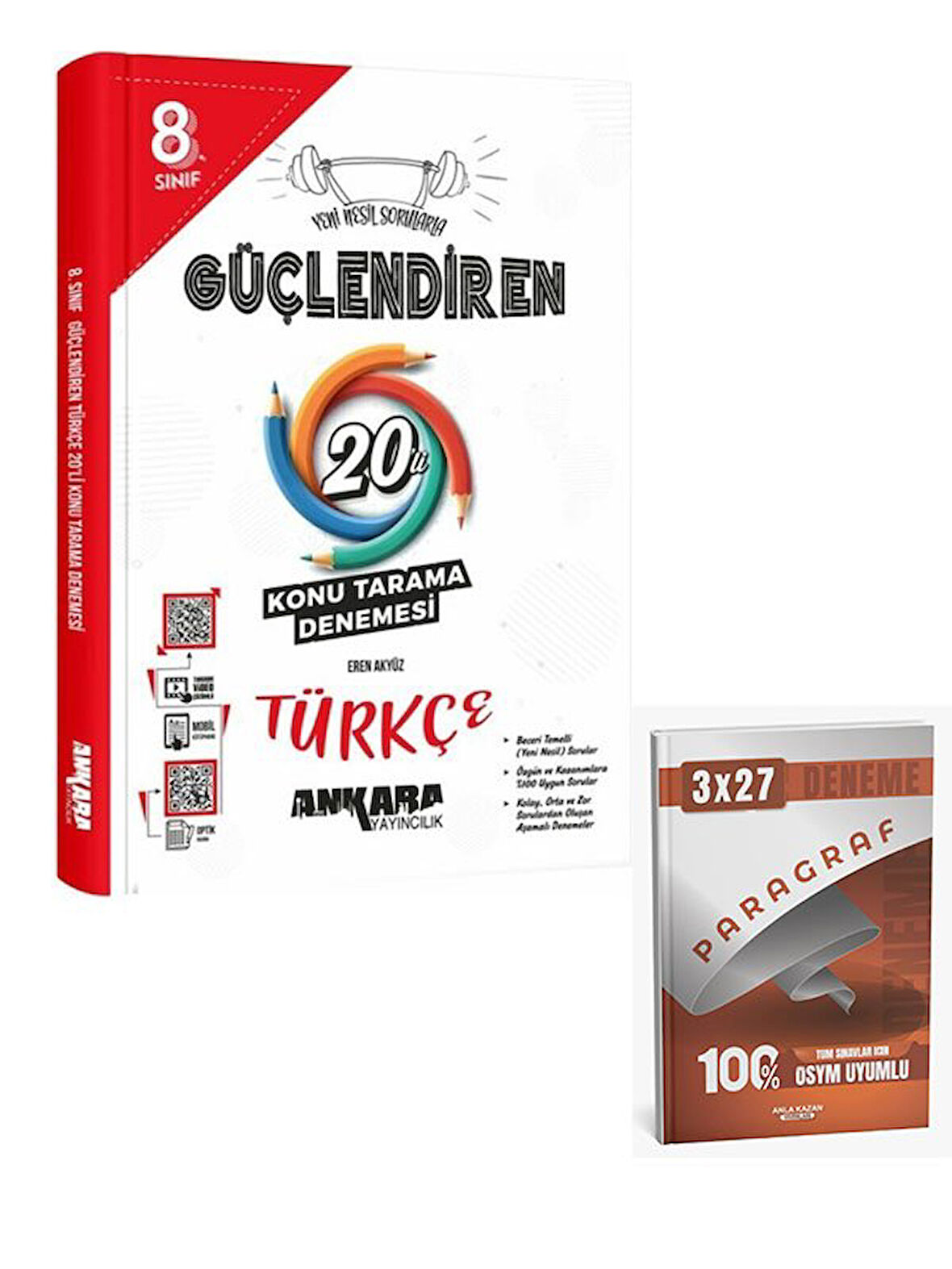 Ankara 2026 8. Sınıf Türkçe Güçlendiren 20 Konu Tarama Denemesi+Anla Kazan Paragraf