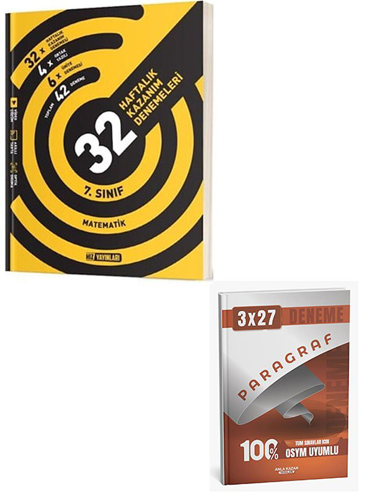 Hız 2026 7. Sınıf Matematik 32 Haftalık Kazanım Denemeleri+Anla Kazan Paragraf