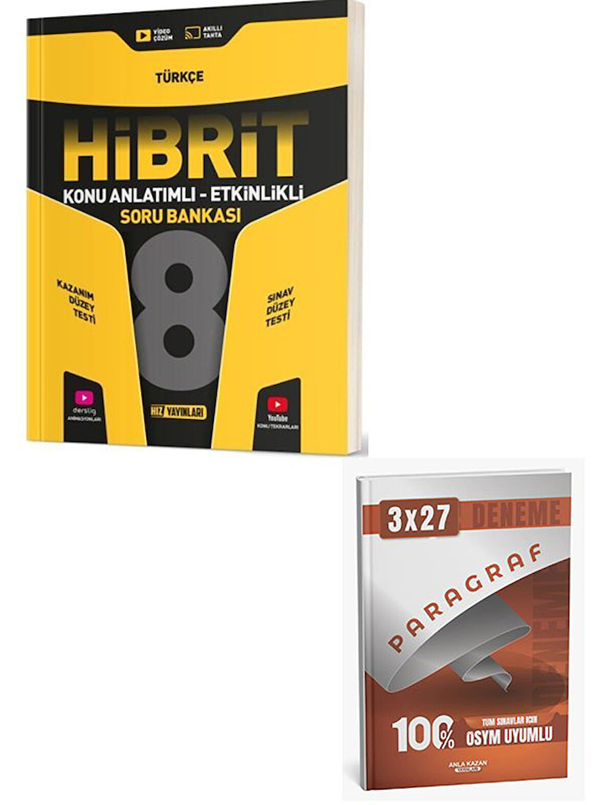 Hız 2026 8. Sınıf Türkçe HİBRİT Konu Anlatımlı Etkinlikli Soru Bankası+Anla Kazan Paragraf