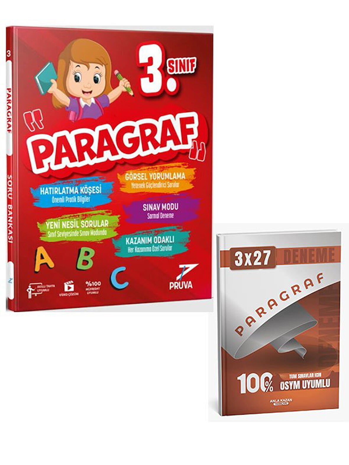 Pruva 2026 3. Sınıf Paragraf Soru Bankası+Anla Kazan Paragraf