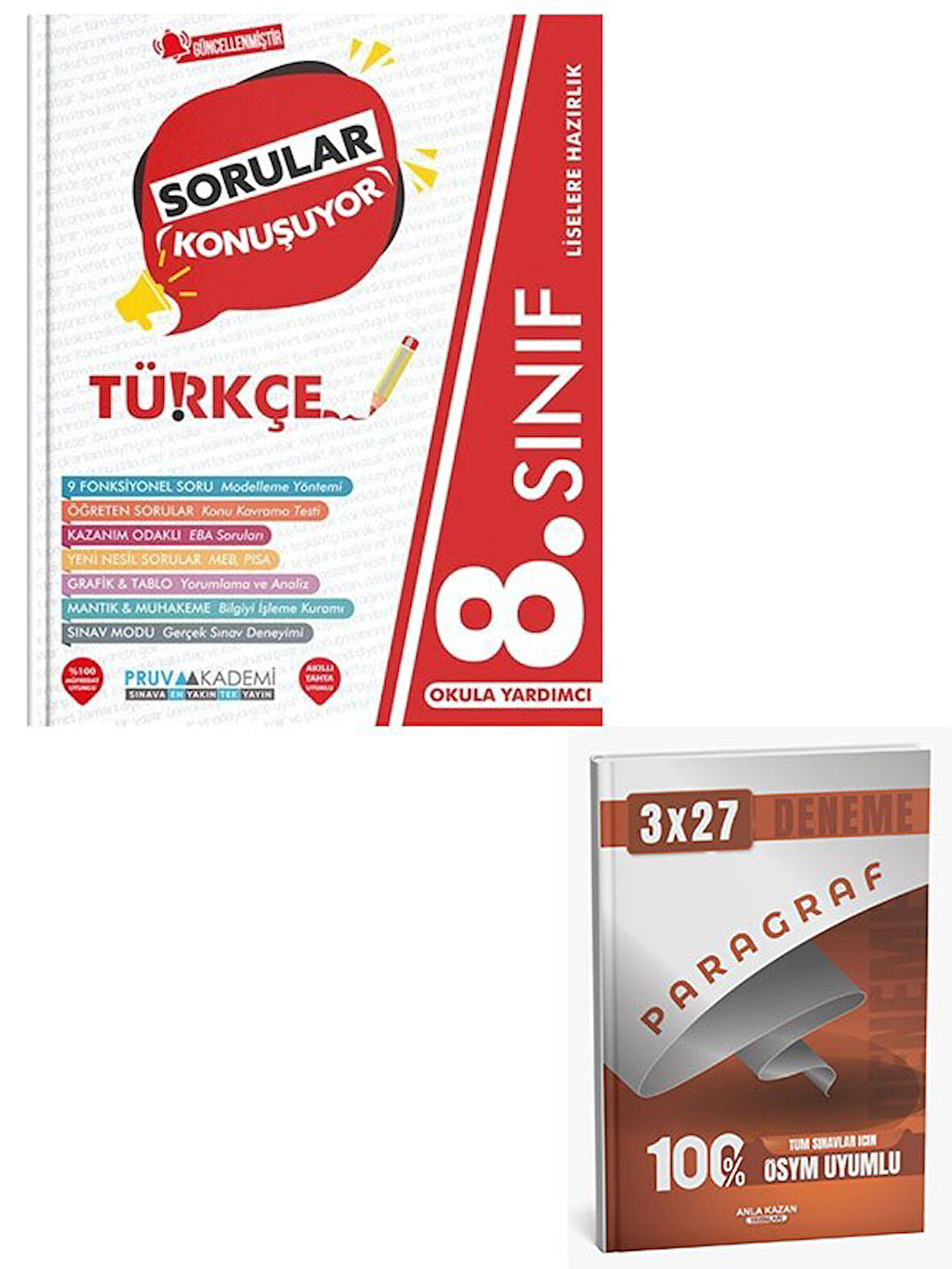 Pruva 2026 8. Sınıf Türkçe Sorular Konuşuyor Soru Bankası+Anla Kazan Paragraf
