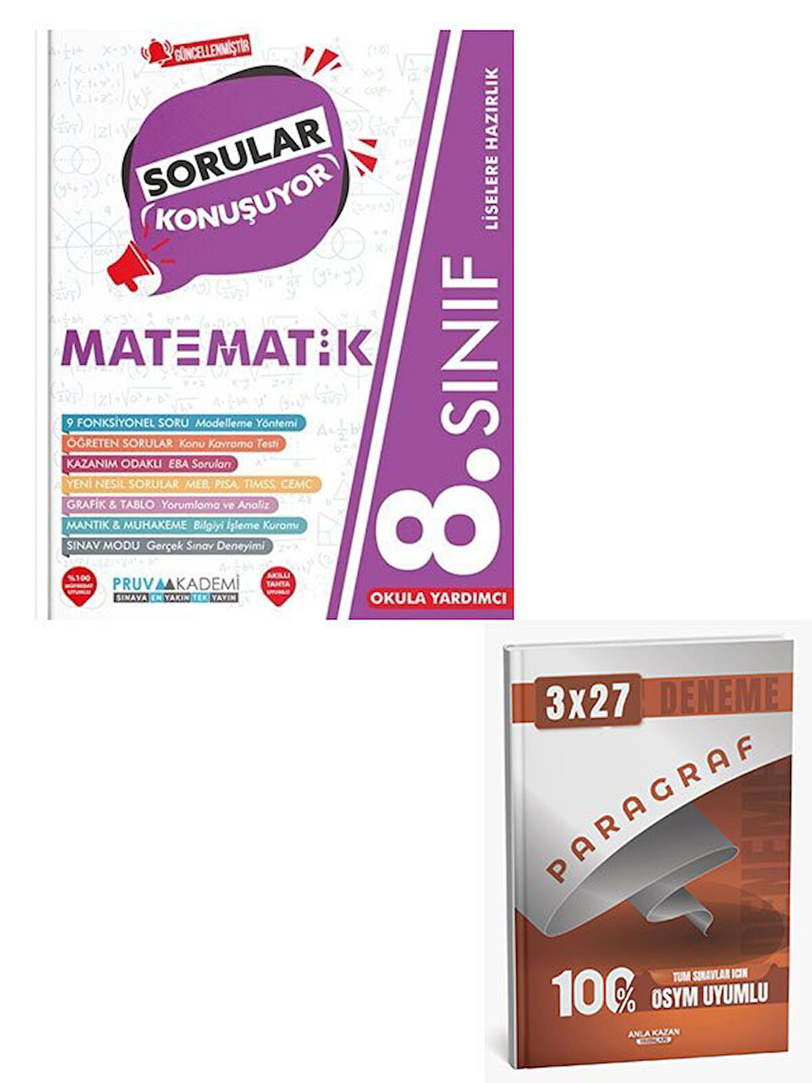 Pruva 2026 8. Sınıf Matematik Sorular Konuşuyor Soru Bankası+Anla Kazan Paragraf