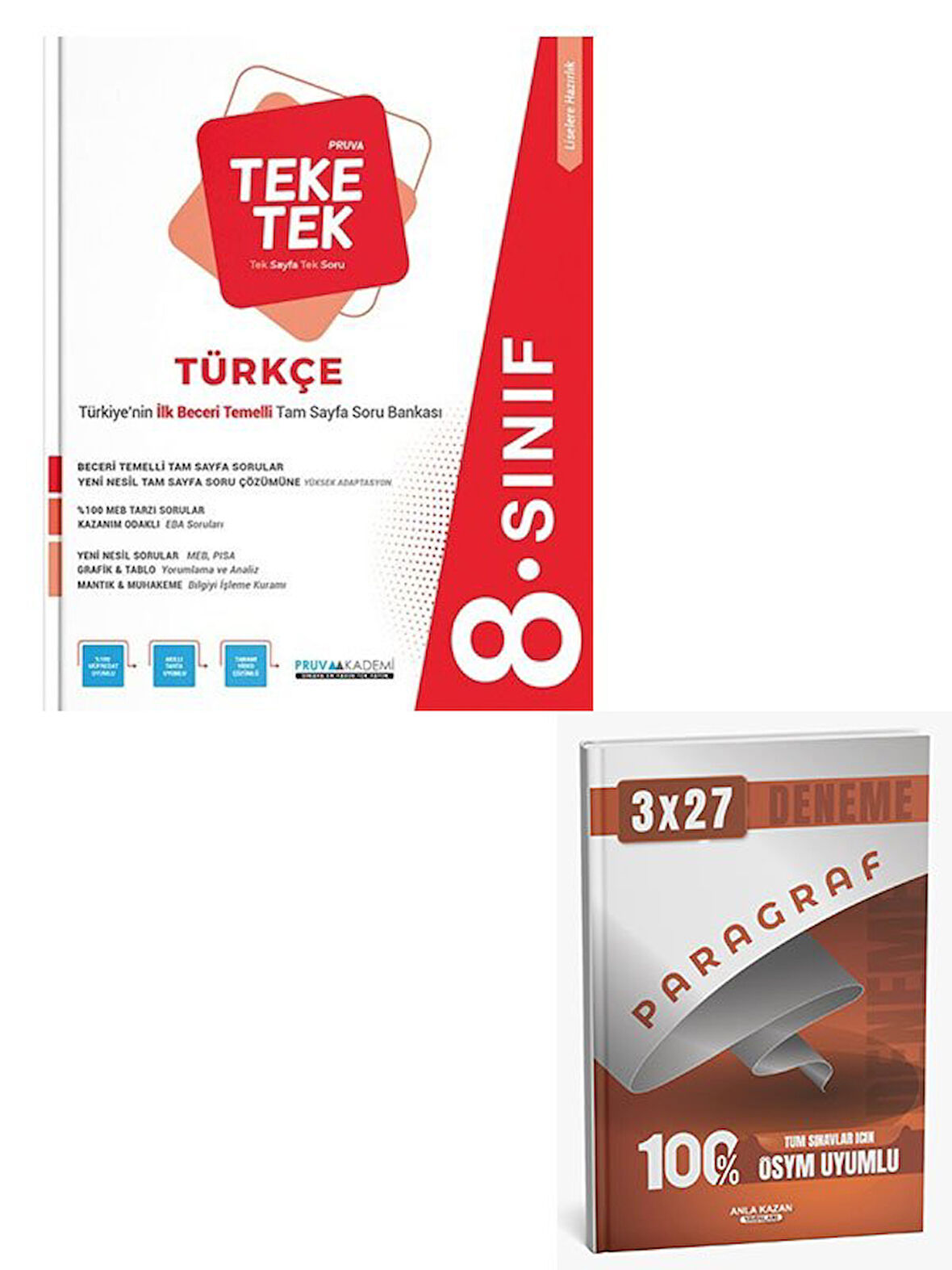 Pruva 2026 8. Sınıf Türkçe Teke Tek Soru Bankası+Anla Kazan Paragraf