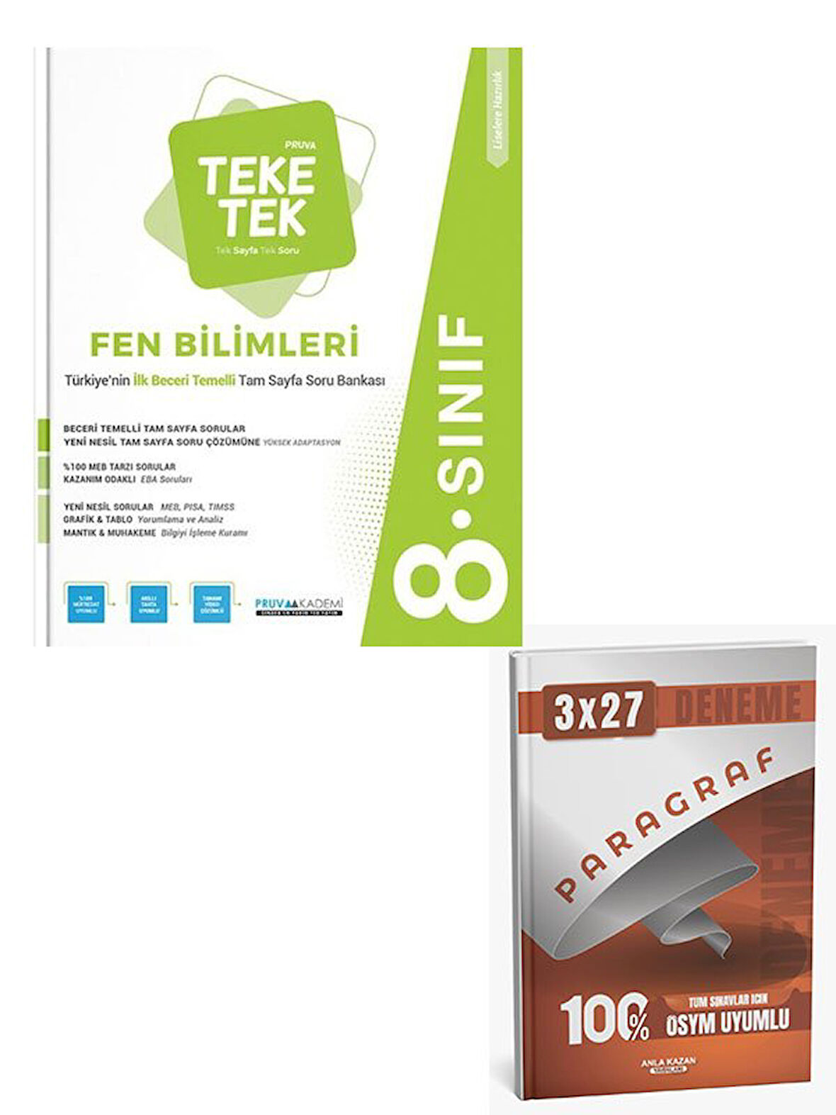 Pruva 2026 8. Sınıf Fen Bilimleri Teke Tek Soru Bankası+Anla Kazan Paragraf