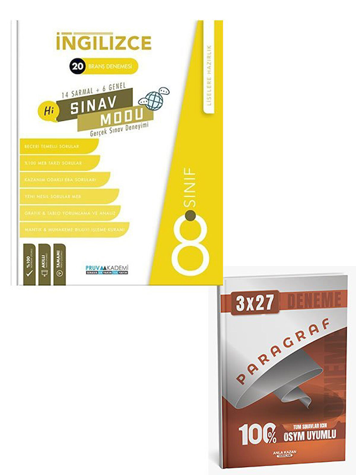 Pruva 2026 8. Sınıf İngilizce Sınav Modu 20 Deneme+Anla Kazan Paragraf