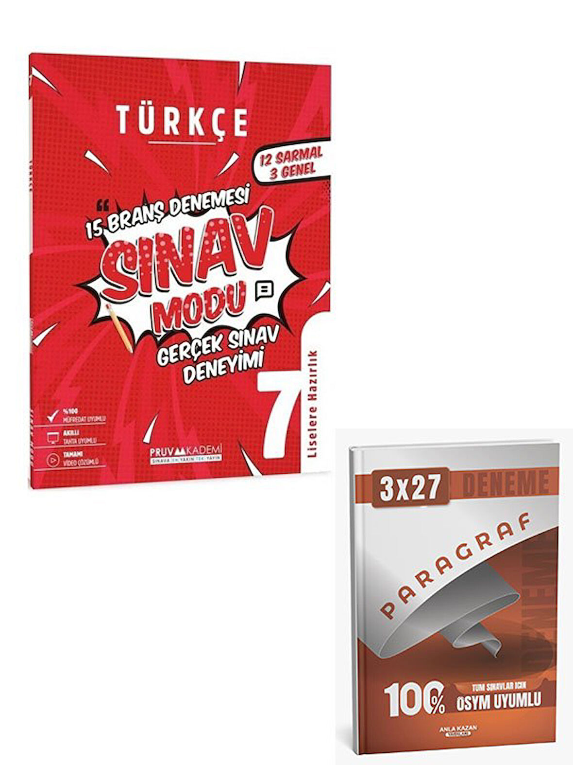 Pruva 2026 7. Sınıf Türkçe Sınav Modu 15 Deneme+Anla Kazan Paragraf