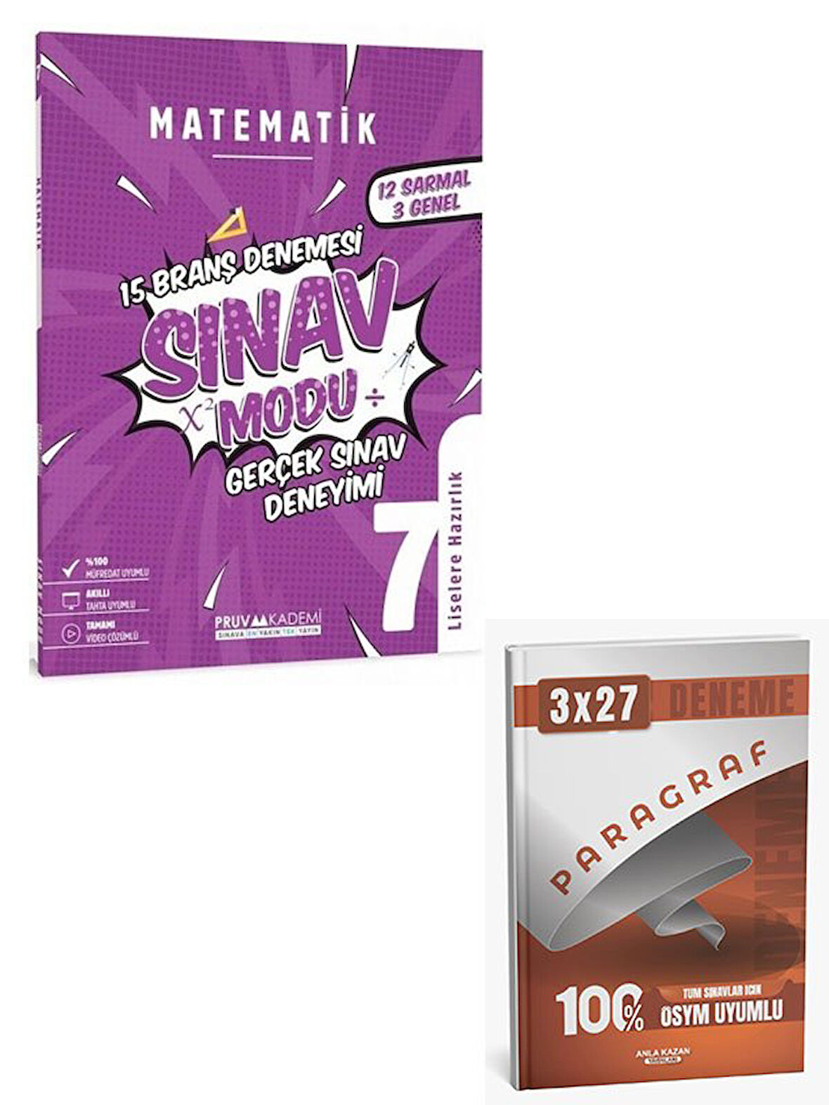 Pruva 2026 7. Sınıf Matematik Sınav Modu 15 Deneme+Anla Kazan Paragraf