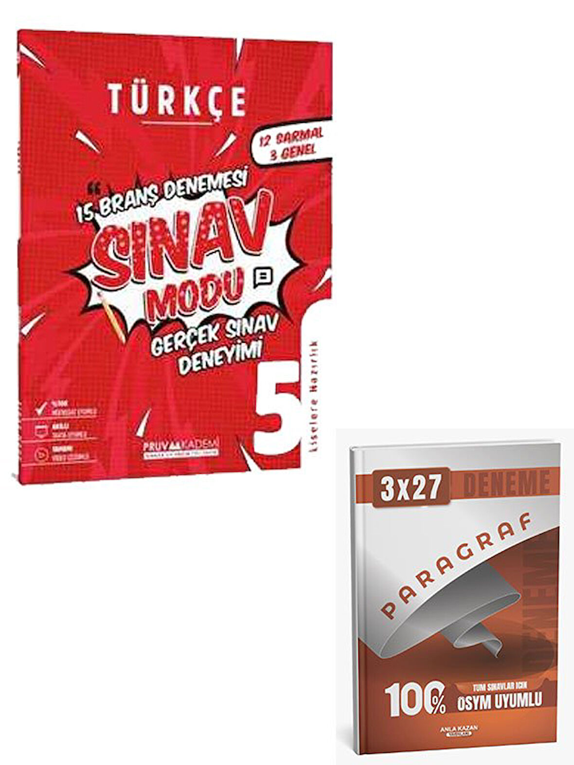 Pruva 2026 5. Sınıf Türkçe Sınav Modu 15 Branş Deneme+Anla Kazan Paragraf