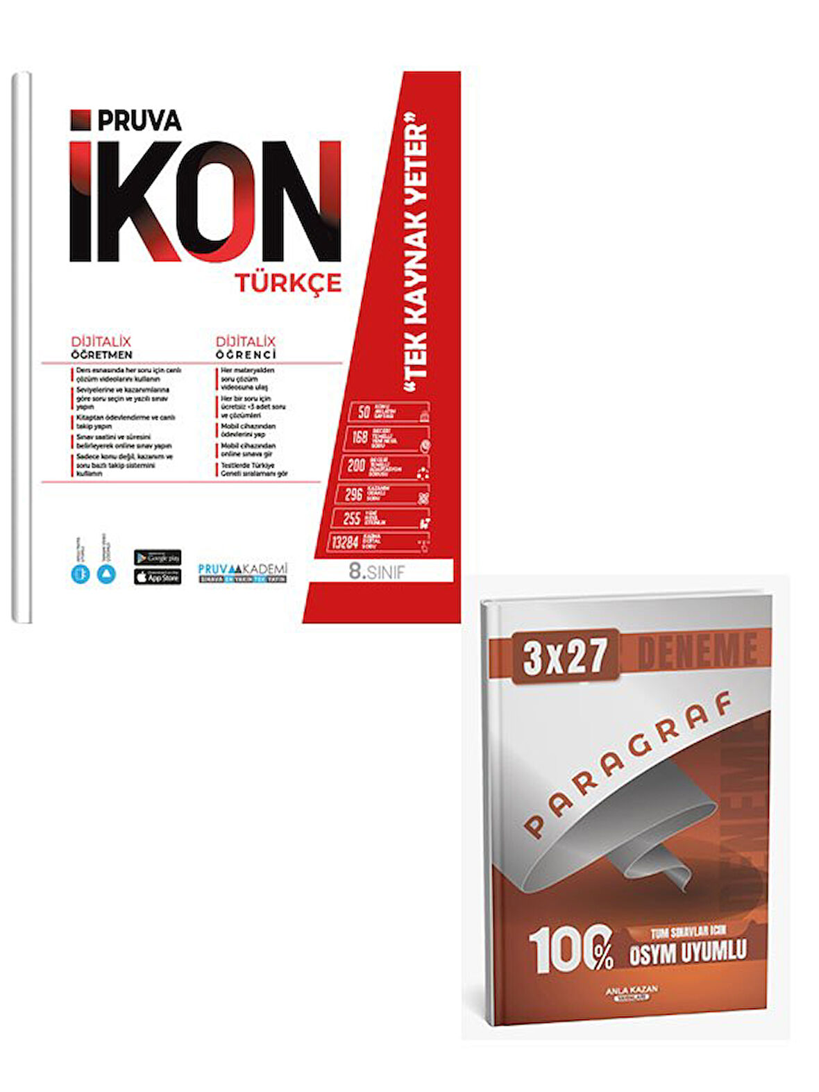 Pruva 2026 8. Sınıf Türkçe İkon Konu Anlatımlı+Anla Kazan Paragraf