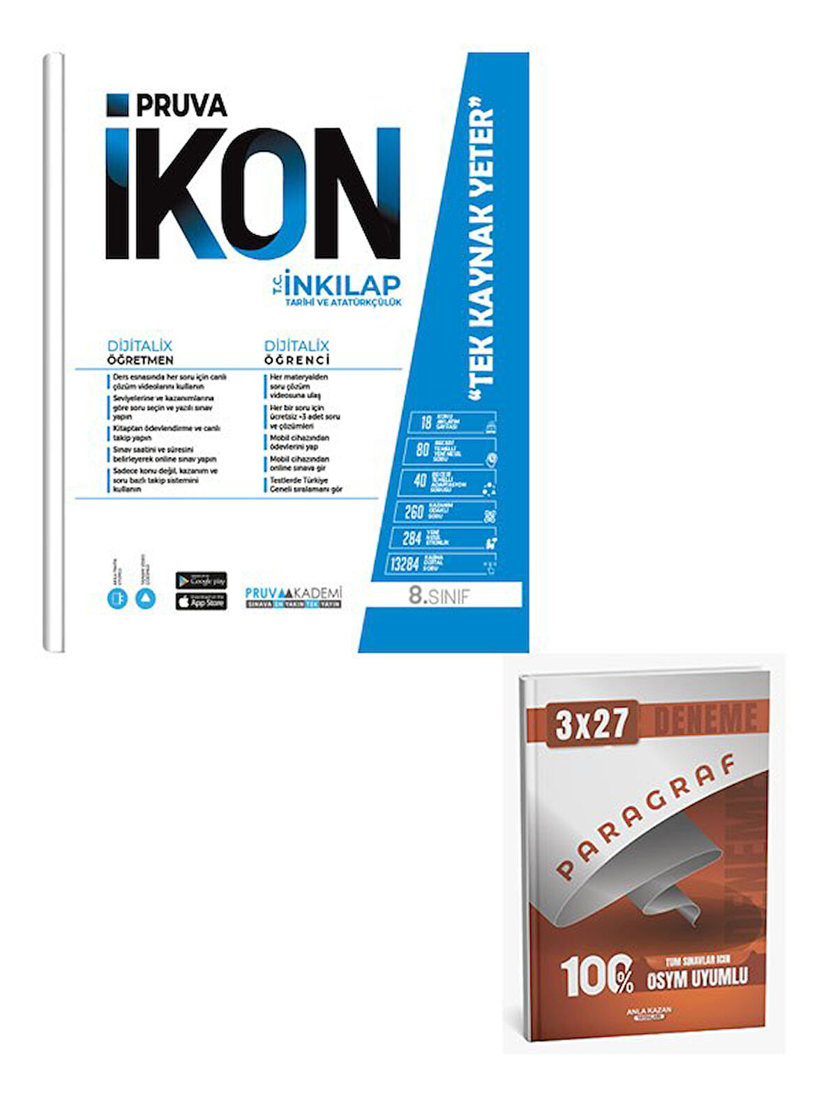 Pruva 2026  8. Sınıf TC İnkılap Tarihi ve Atatürkçülük İkon Konu Anlatımlı+Anla Kazan Paragraf