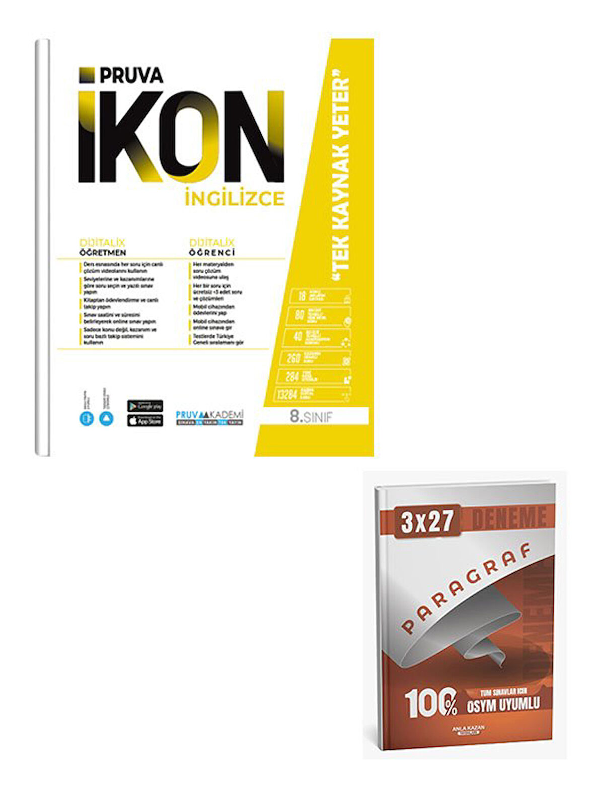 Pruva 2026 8. Sınıf İngilizce İkon Konu Anlatımlı+Anla Kazan Paragraf