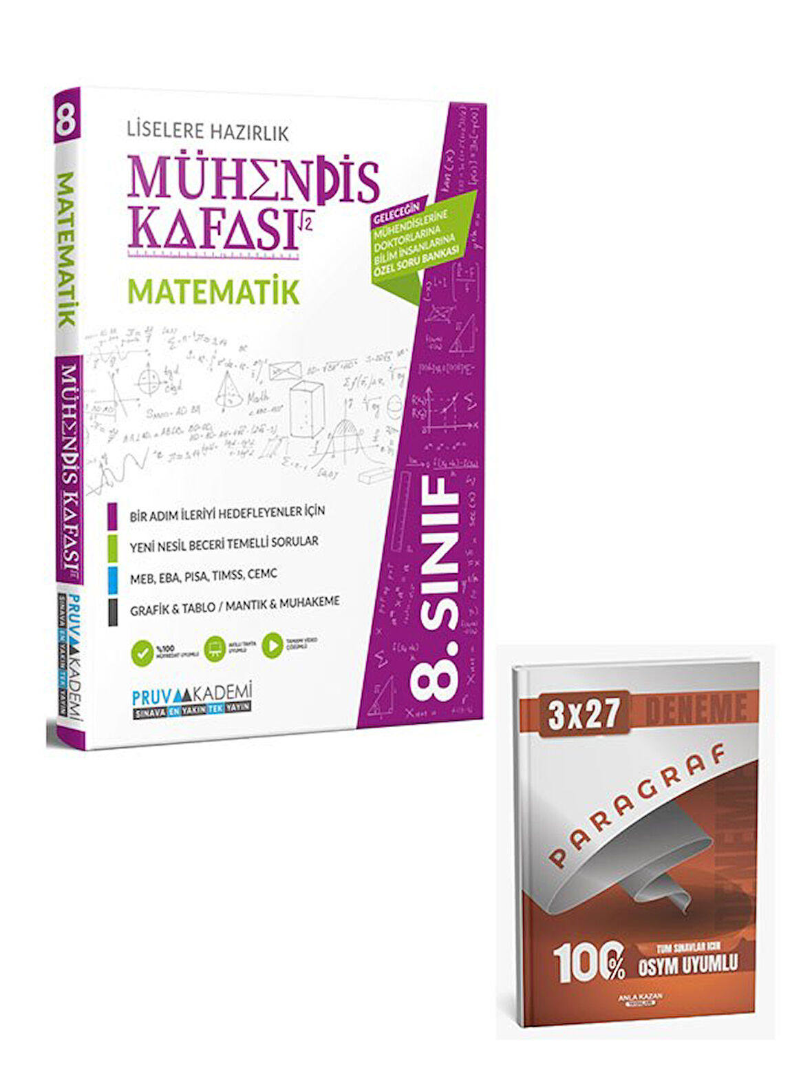 Pruva 2026 8. Sınıf Matematik Mühendis Kafası Soru Bankası+Anla Kazan Paragraf