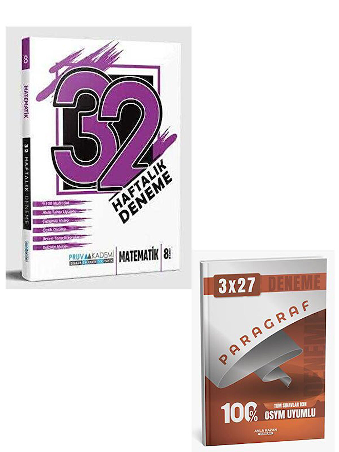 Pruva 2026 8. Sınıf Matematik 32 Haftalık Deneme+Anla Kazan Paragraf