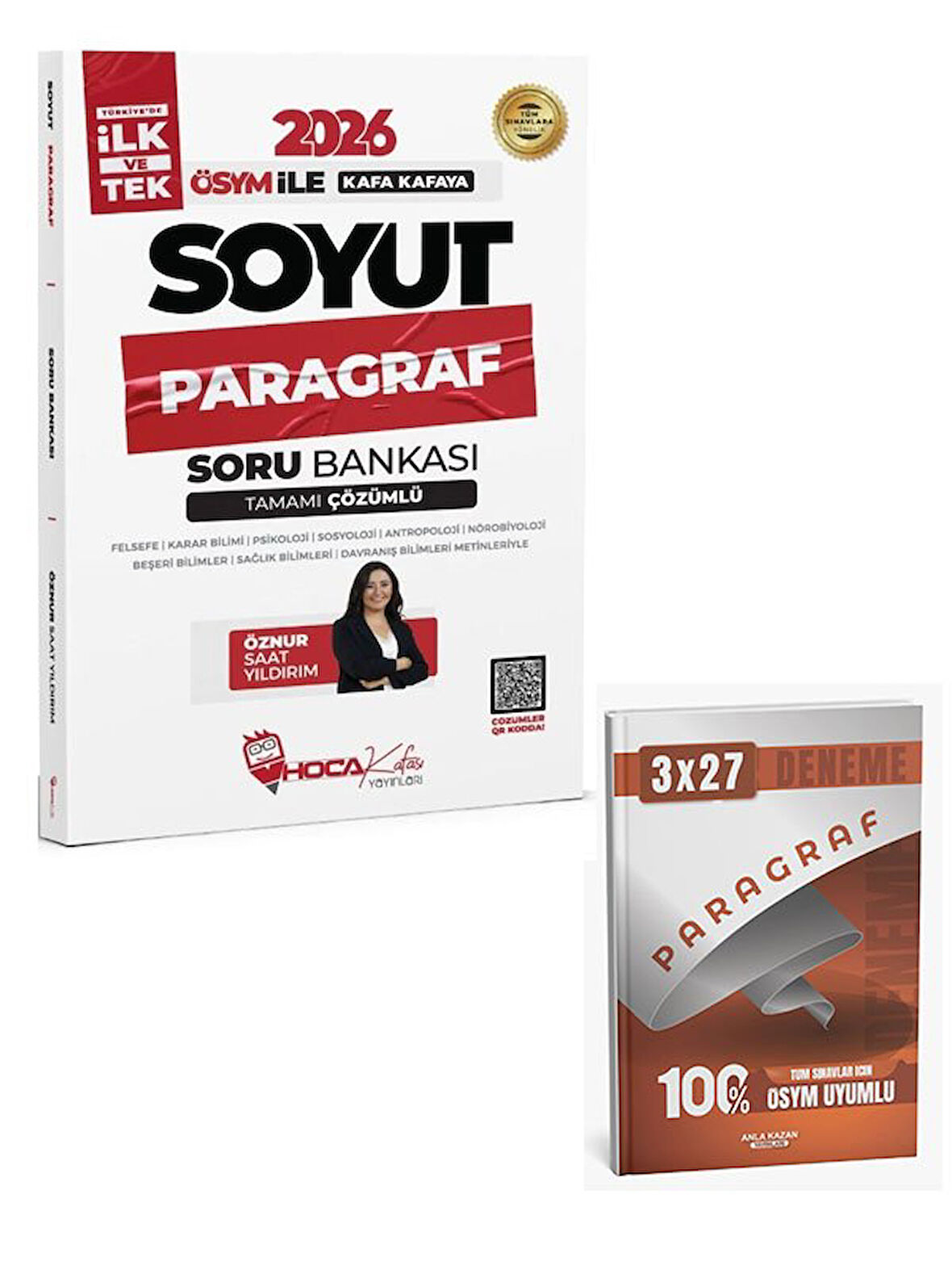 HocaKafası 2026 KPSS TYT ALES DGS Soyut Paragraf Soru Bankası Çözümlü+Anla Kazan Paragraf