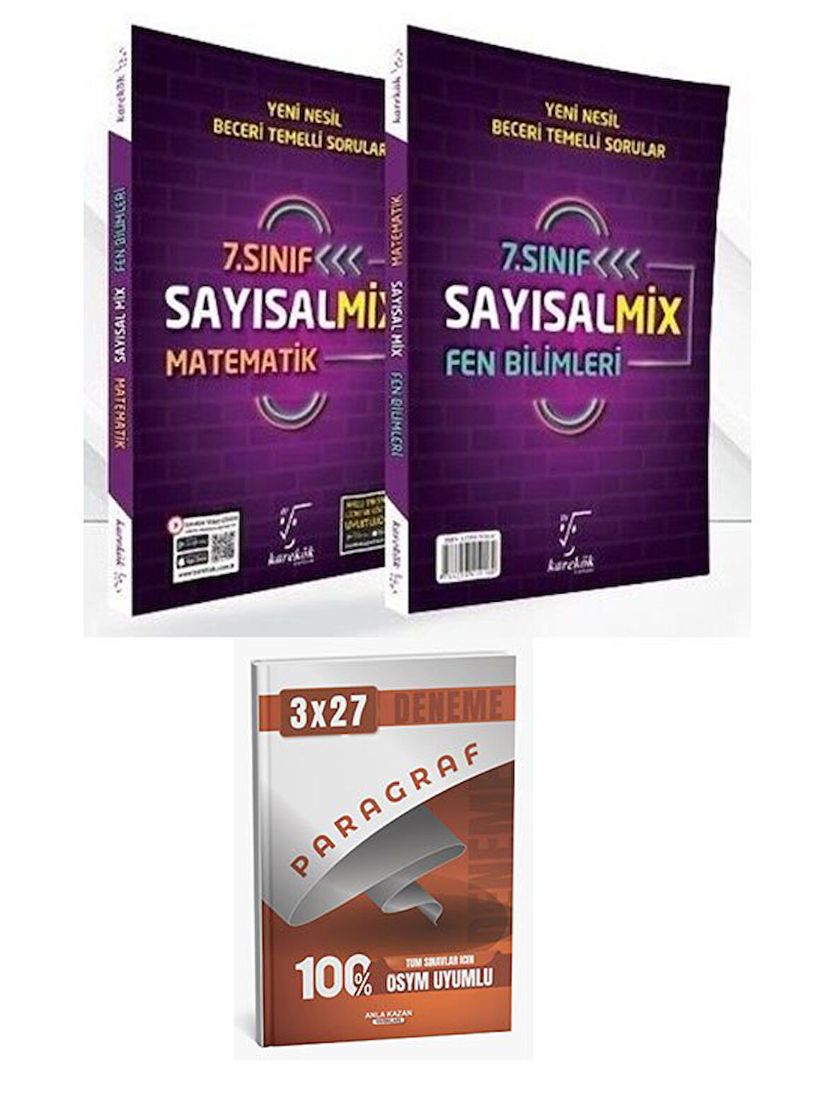 Karekök 2026  7. Sınıf Sayısal Mix Matematik ve Fen Bilimleri Soru Bankası+Anla Kazan Paragraf