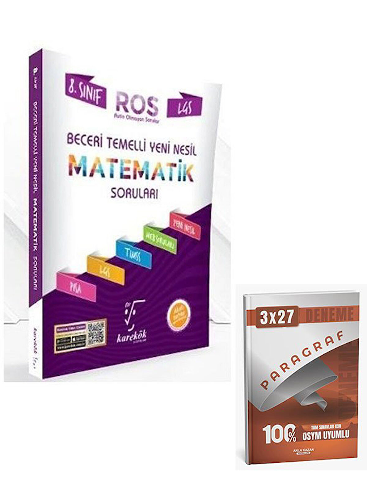 Karekök 2026 8. Sınıf LGS Matematik ROS Beceri Temelli Yeni Nesil Soru Bankası+Anla Kazan Paragraf