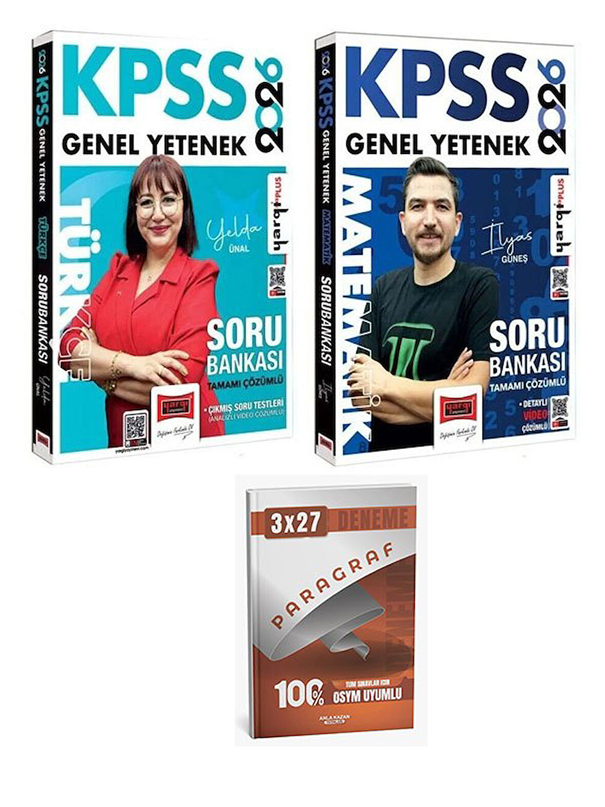 Yargı 2026 KPSS Türkçe + Matematik Soru Bankası 2 li Set+Anla Kazan Paragraf
