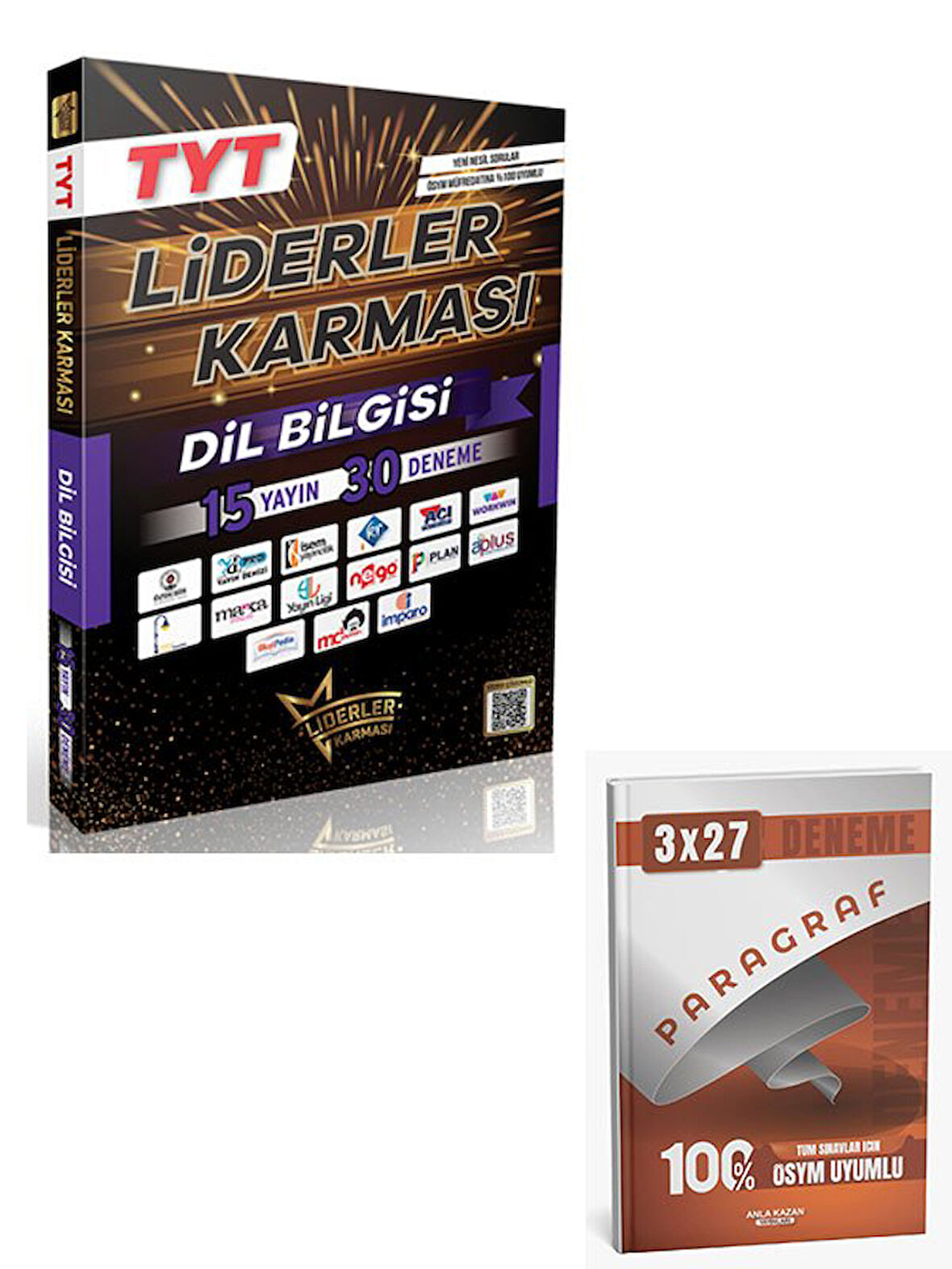 Liderler Karması 2026 YKS TYT Dil Bilgisi 15 Yayın 30 Deneme Çözümlü+Anla Kazan Paragraf