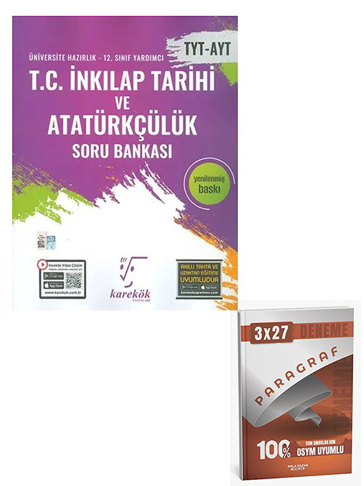 Karekök 2026  TYT AYT T.C İnkılap Tarihi ve Atatürkçülük Soru Bankası+Anla Kazan Paragraf