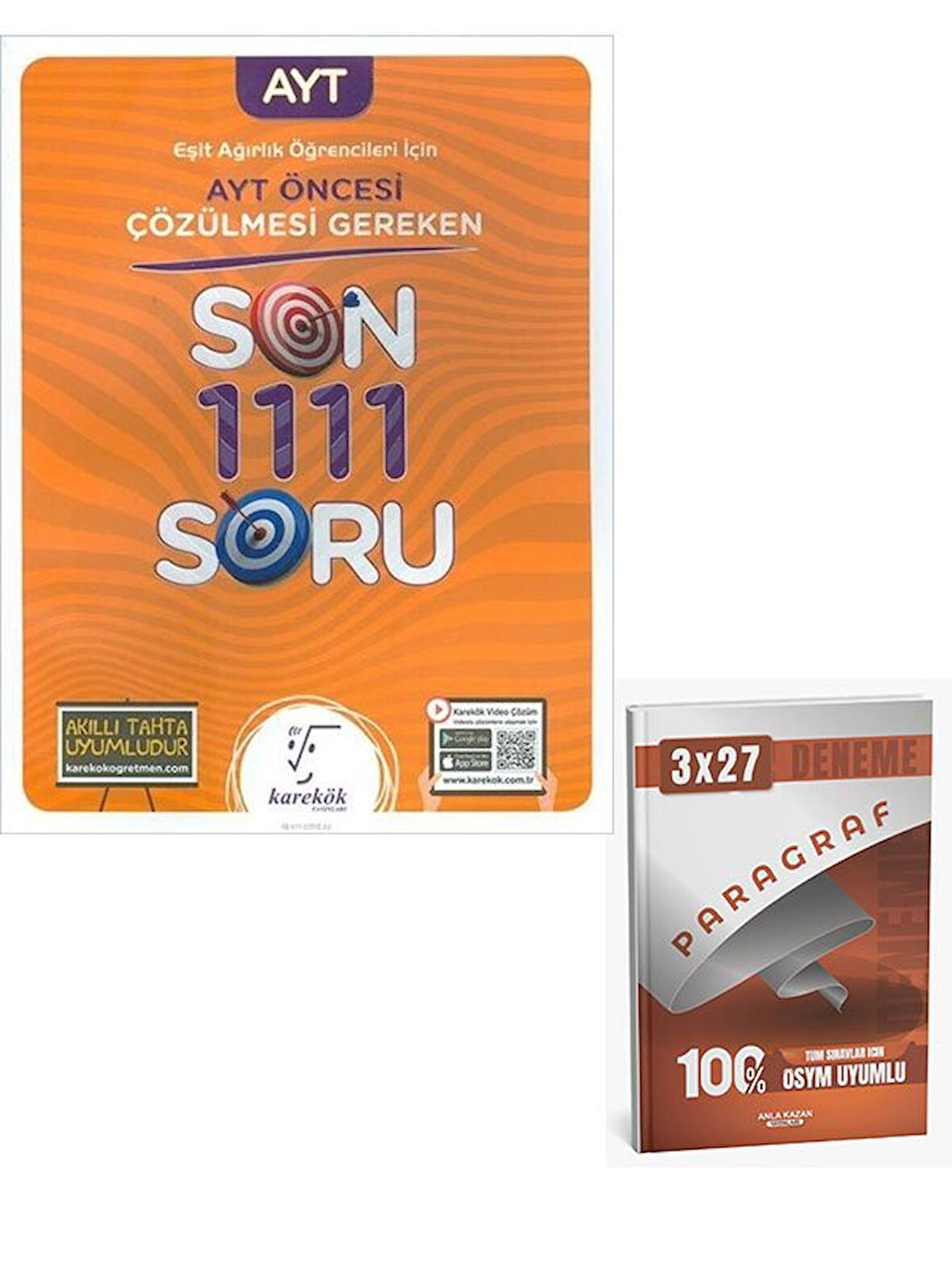 Karekök 2026 AYT Öncesi Çözülmesi Gereken Eşit Ağırlık Son 1111 Soru+Anla Kazan Paragraf