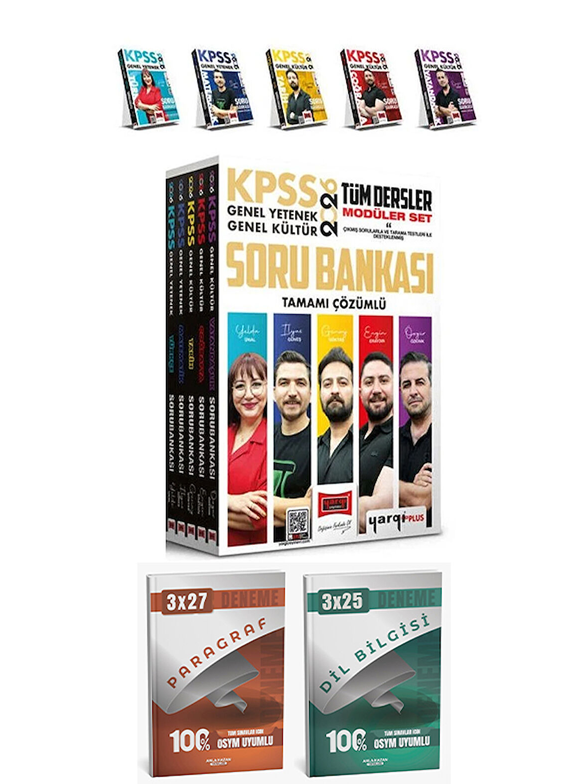 Yargı + Anla Kazan 2026 KPSS GYGK Modüler Soru Bankası + Paragraf Dil Bİlgisi Deneme 7 li Set