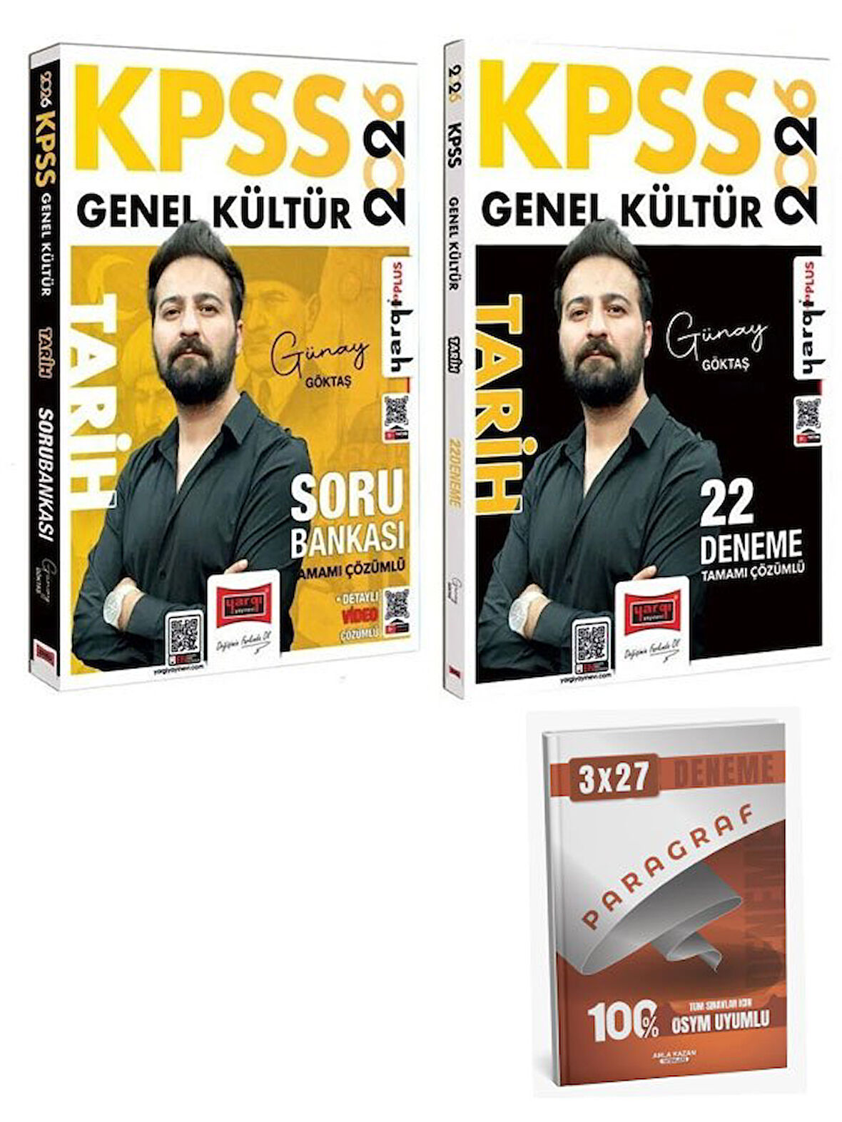 Yargı 2026 KPSS Tarih Soru Bankası + 22 Deneme 2 li Set+Anla Kazan Paragraf