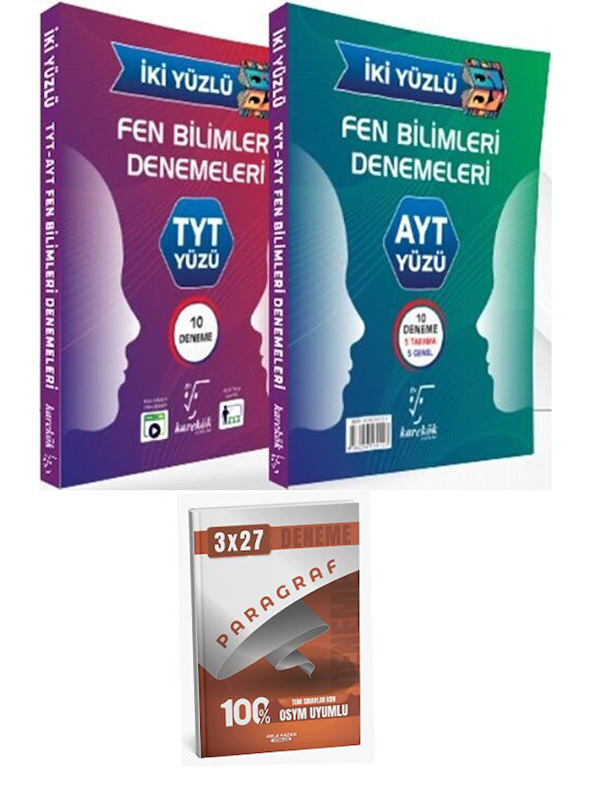 Karekök 2026 TYT AYT Fen Bilimleri İki Yüzlü Deneme+Anla Kazan Paragraf