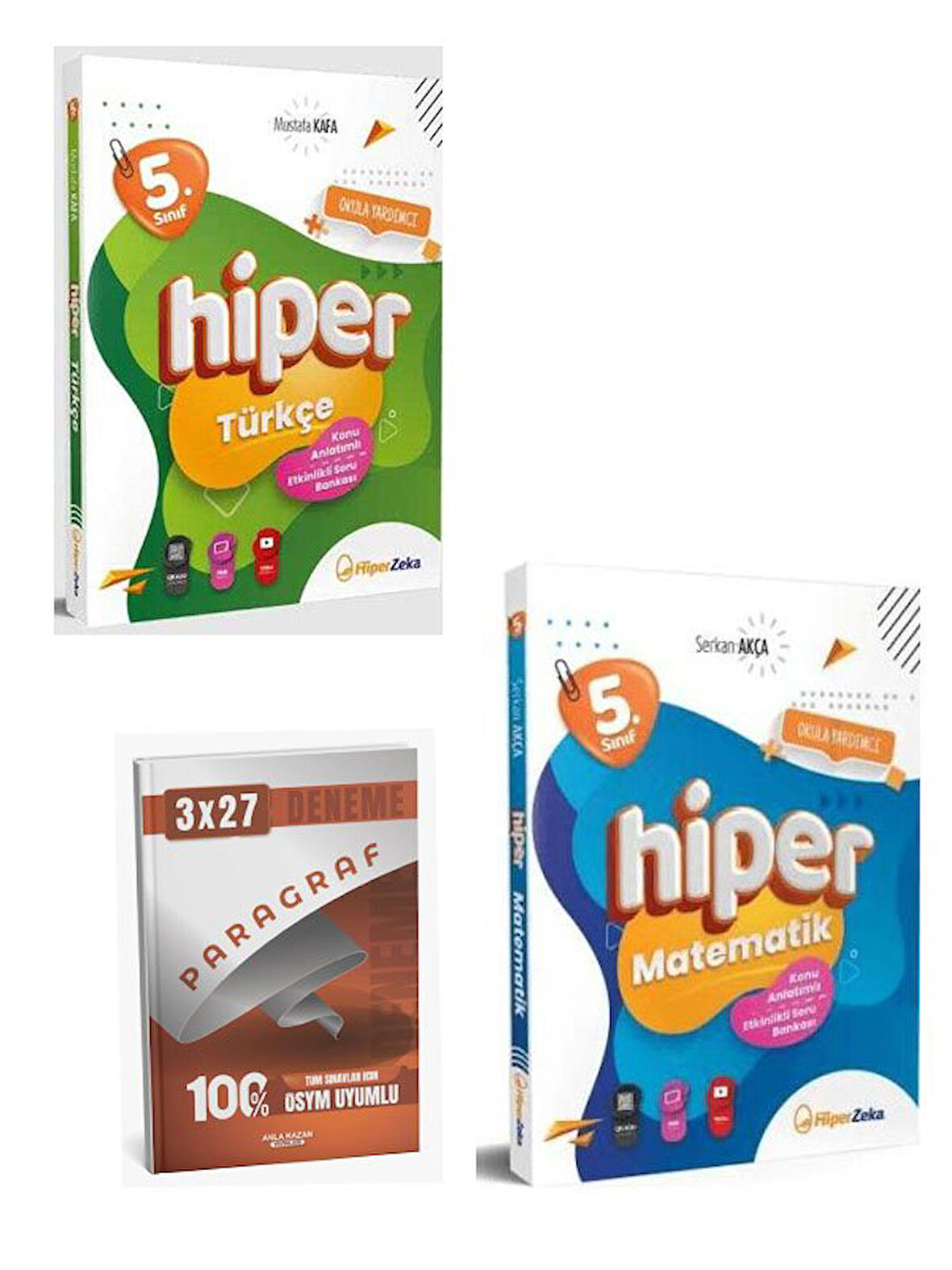 Hiper 2026 5. Sınıf Hiper Türkçe+Matematik Konu Anlatımlı Soru Bankası Seti+Anla Kazan Paragraf