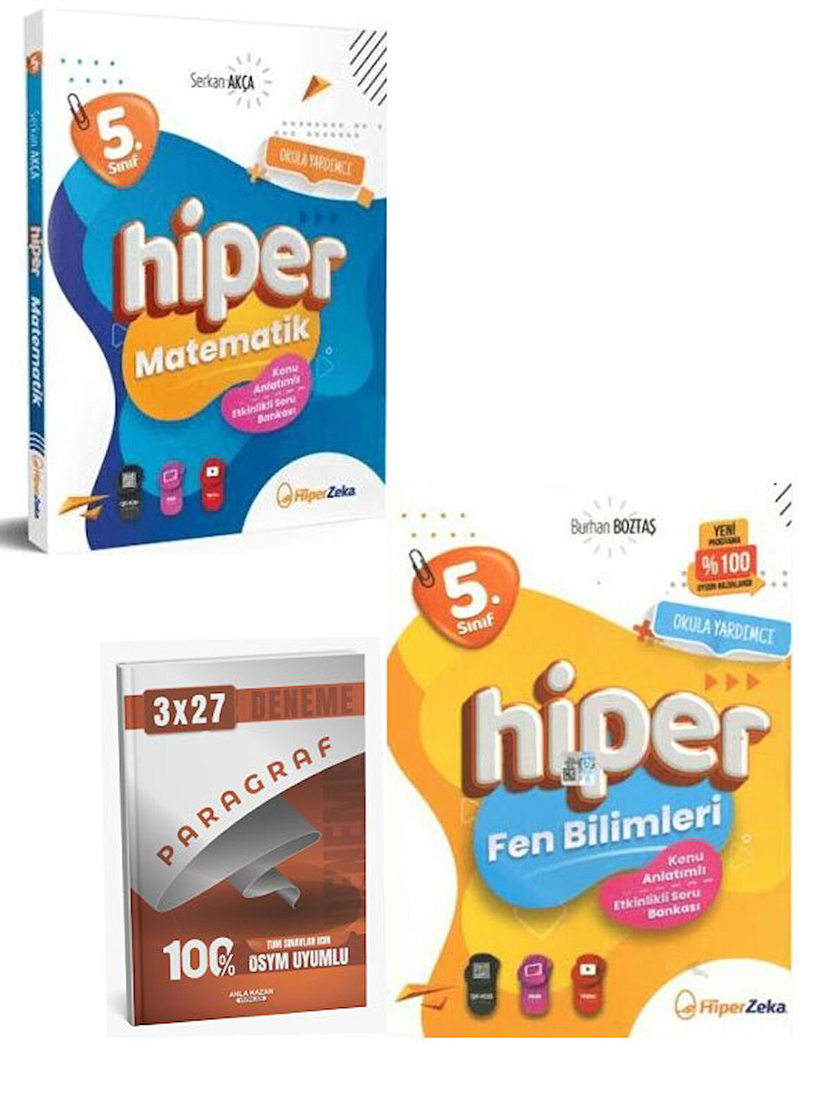 Hiper 2026 5. Sınıf Hiper Matematik+Fen Bilimleri Konu Anlatımlı - Etkinlikli Soru Bankası Seti+Anla Kazan Paragraf
