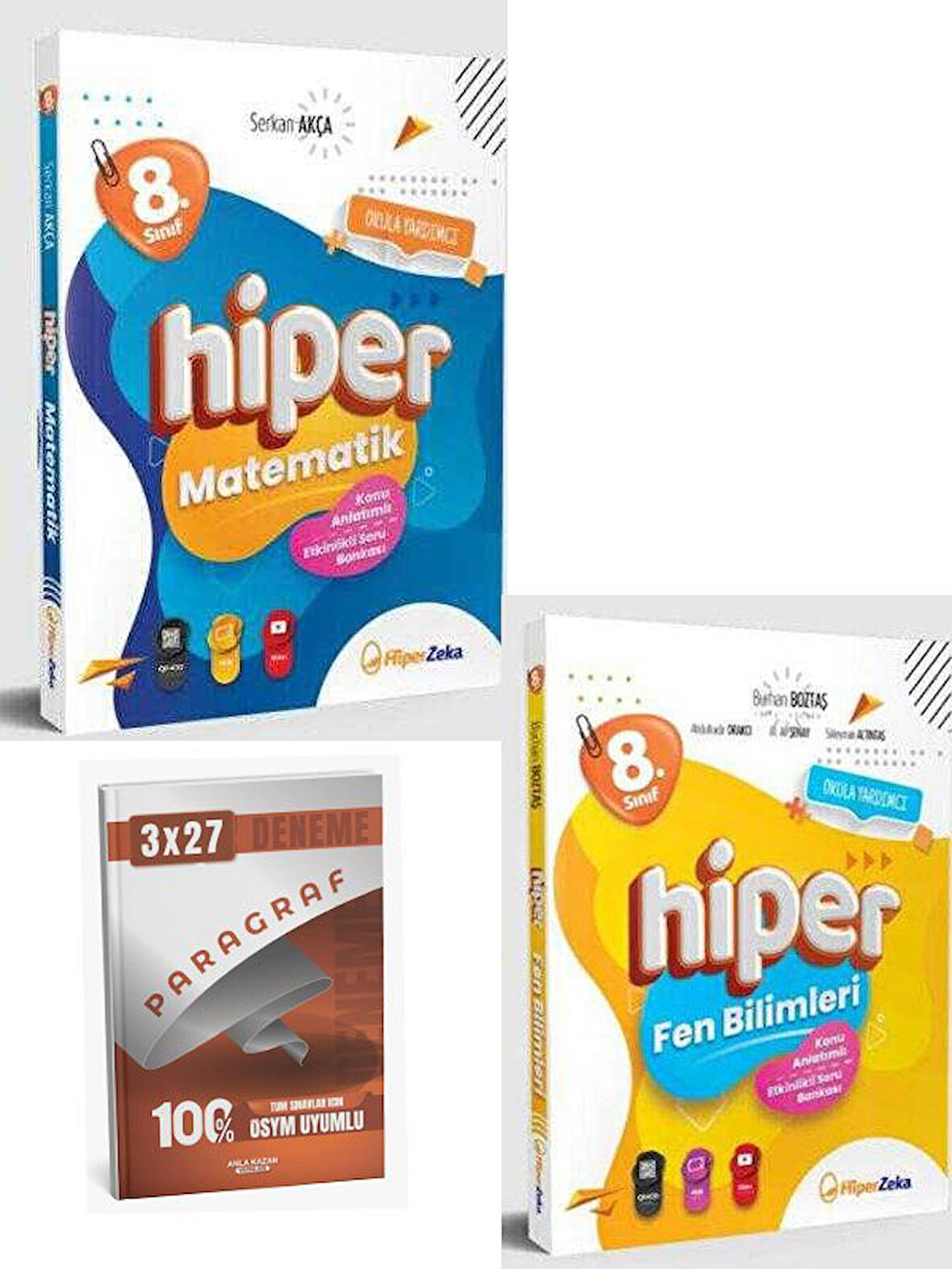Hiper 2026 8. Sınıf Hiper Matematik+Fen Bilimleri Konu Anlatımlı & Etkinlikli Soru Bankası Seti+Anla Kazan Paragraf