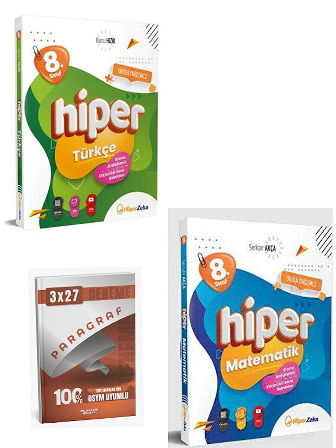 Hiper 2026 8. Sınıf Hiper Türkçe+Matematik Konu Anlatımlı Soru Bankası Seti+Anla Kazan Paragraf