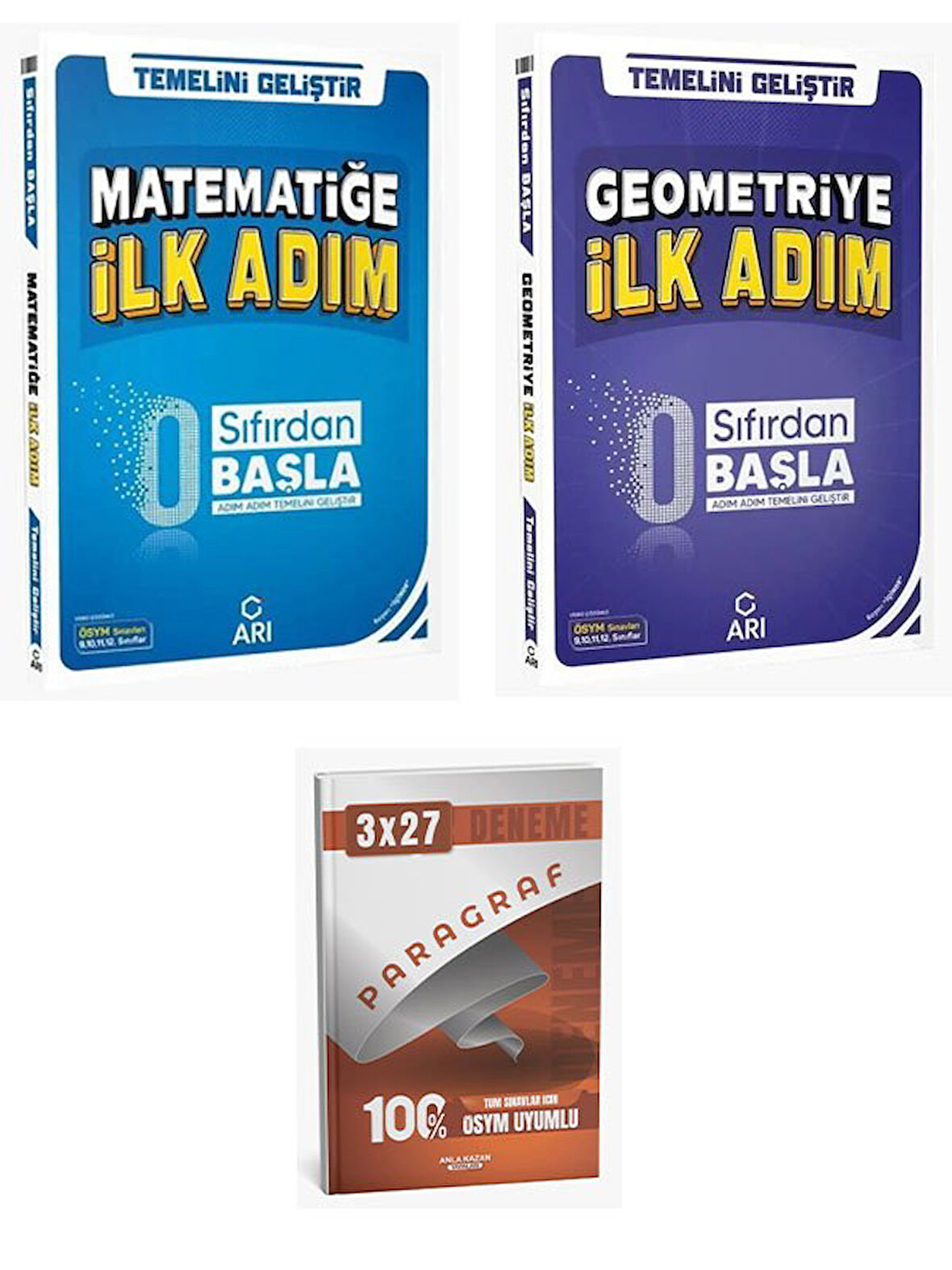 Arı 2026 0 Sıfırdan Başla Matematik+Geometriye İlk Adım+Anla Kazan Paragraf