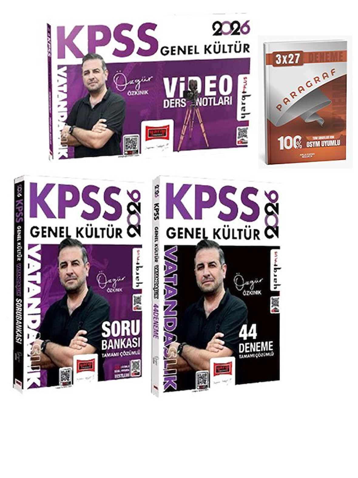 Yargı 2026 KPSS Vatandaşlık Video Ders Notları + Soru Bankası + 44 Deneme 3 lü Set+Anla Kazan Paragraf