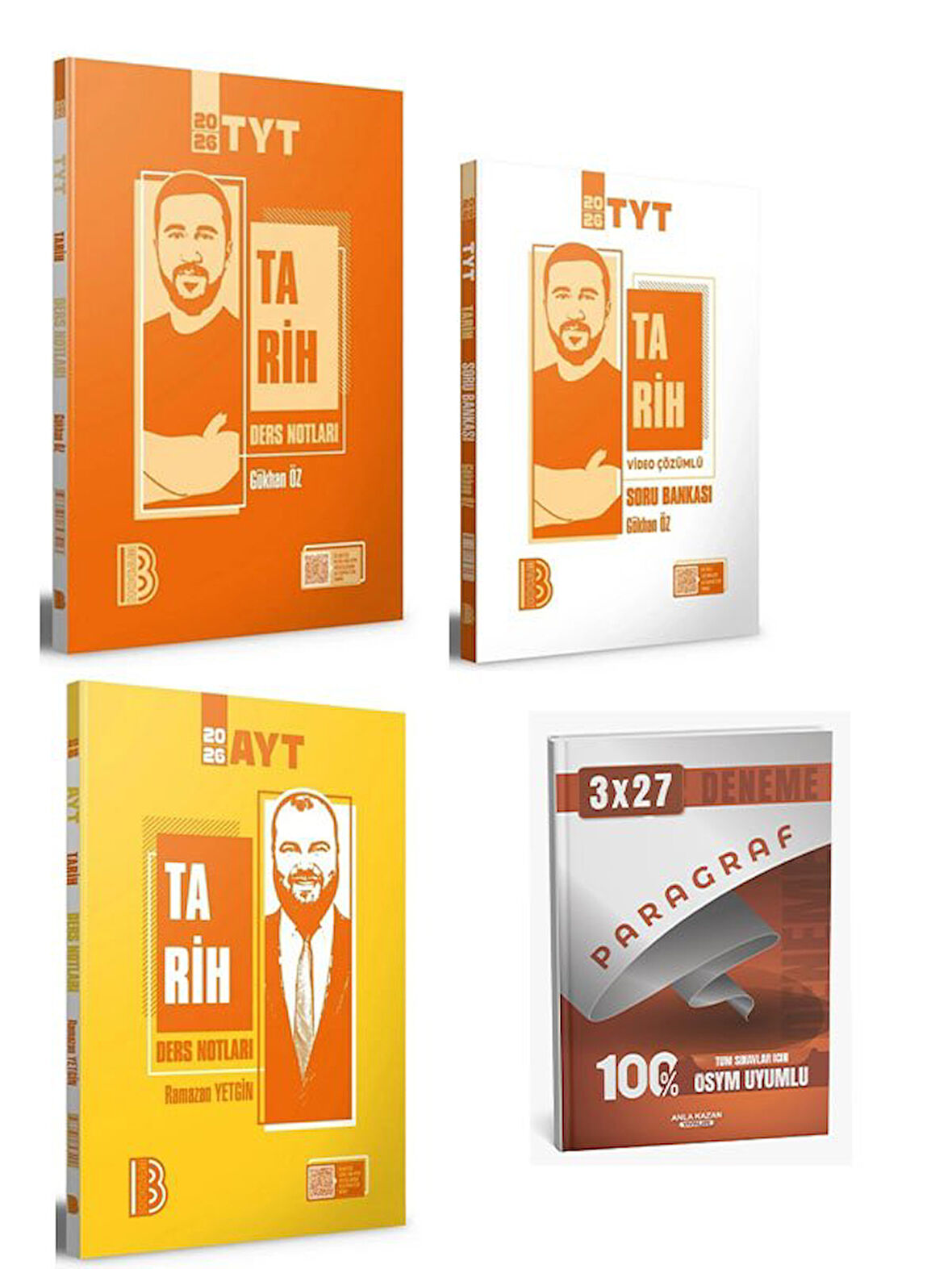 BenimHocam 2026 YKS TYT+AYT Tarih Ders Notları+TYT Soru Bankası Seti+Anla Kazan Paragraf