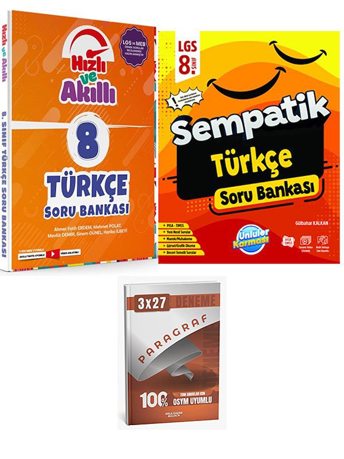 Tammat+Ünlüller 2026 8. Sınıf LGS Türkçe Hızlı ve Akıllı Soru Bankası Seti+Anla Kazan Paragraf