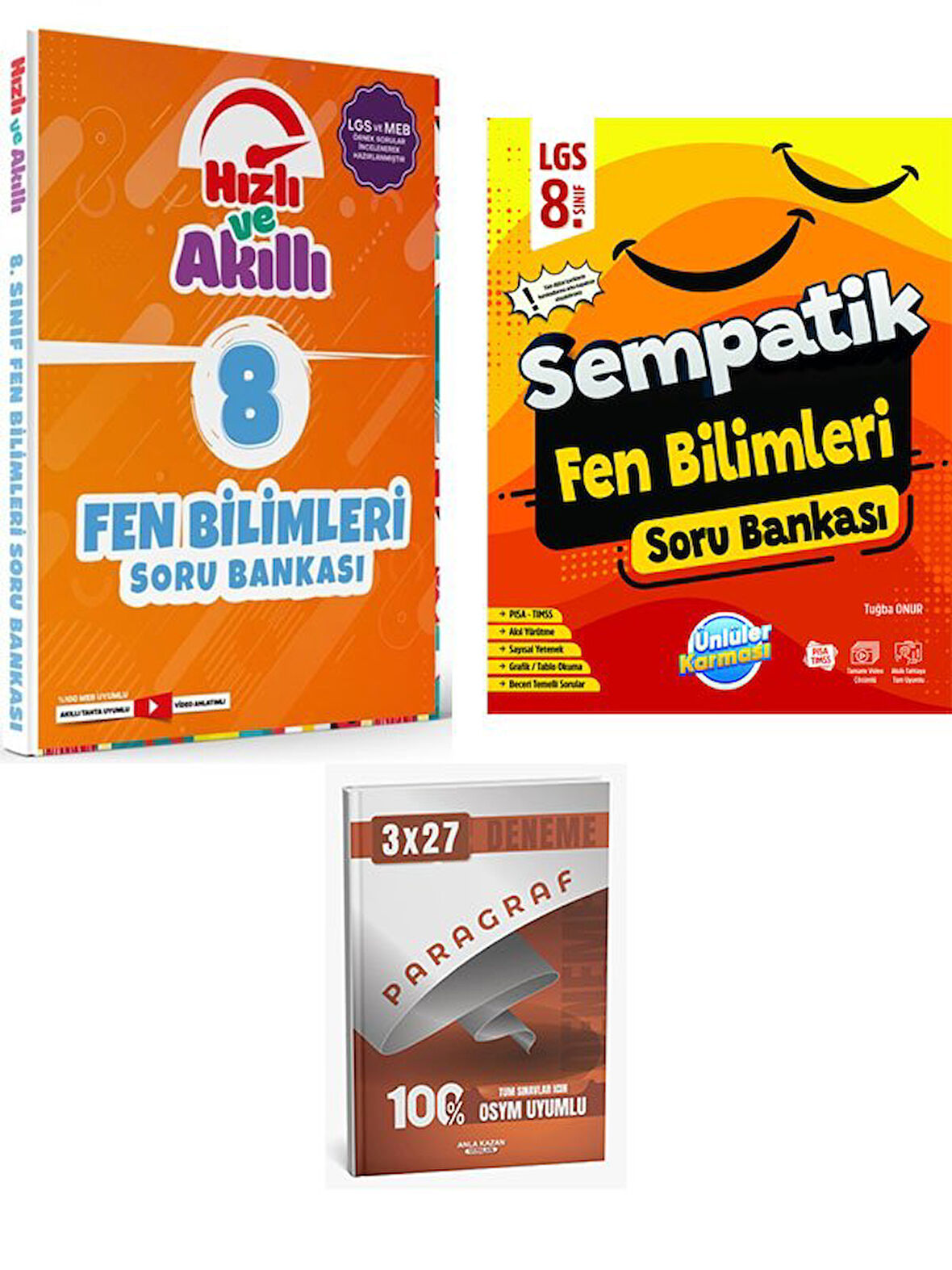 Tammat+Ünlüller 2026 8. Sınıf LGS Fen Bilimleri Hızlı ve Akıllı Soru Bankası Seti+Anla Kazan Paragraf