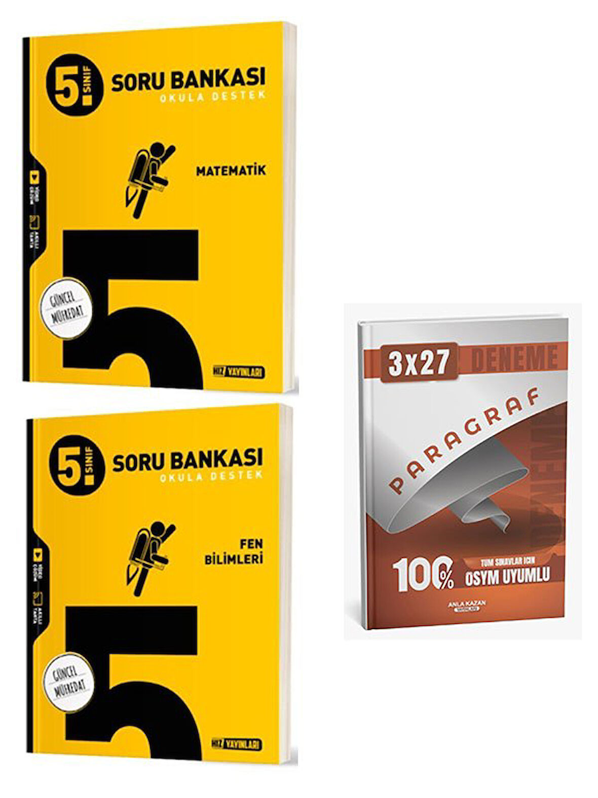 Hız 2026 5. Sınıf Matematik+Fen Bilimleri Soru Bankası Seti+Anla Kazan Paragraf