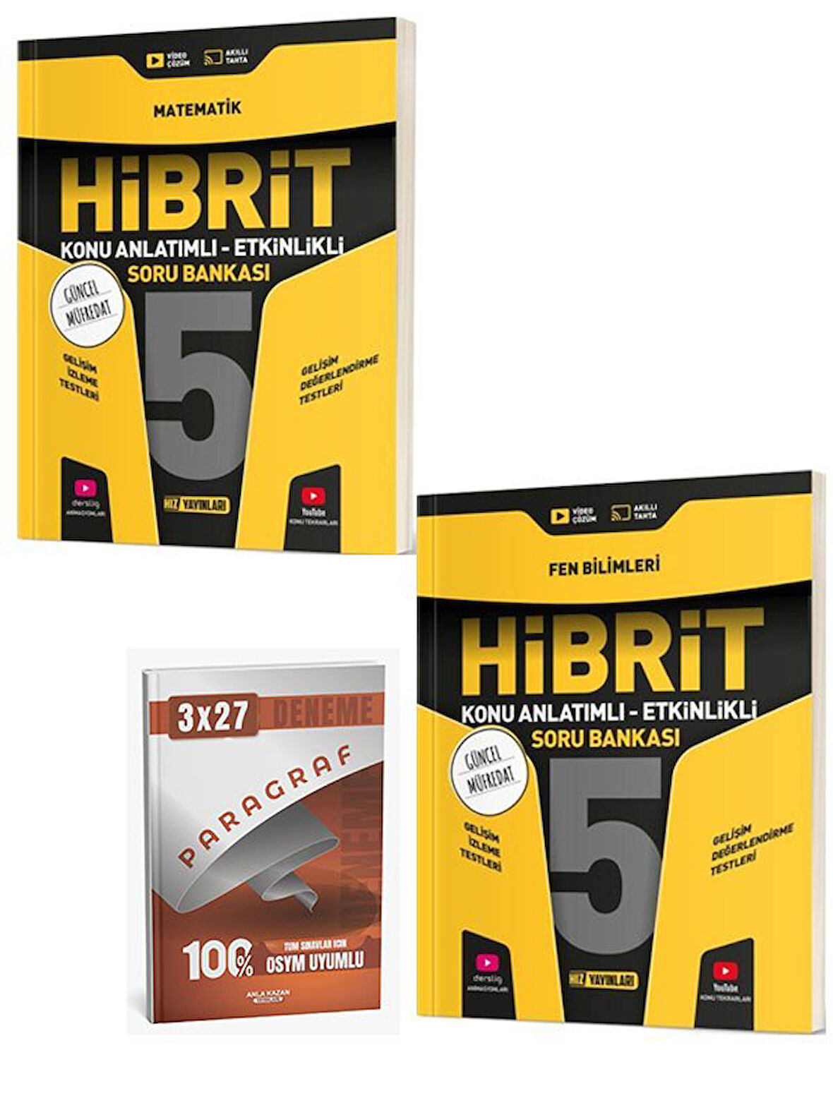 Hız 2026 5. Sınıf Matematik+Fen Bilimleri HİBRİT Konu Anlatımlı Etkinlikli Soru Bankası Seti +Anla Kazan Paragraf