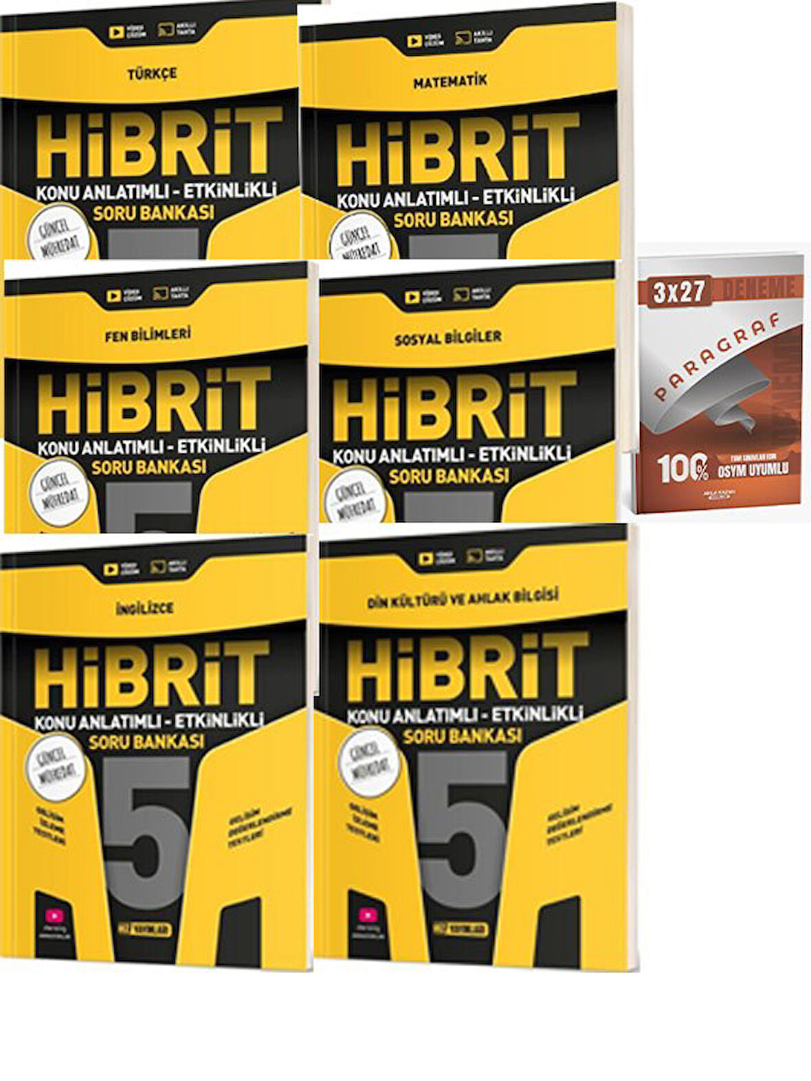 Hız 2026 5. Sınıf Tüm Dersler HİBRİT Konu Anlatımlı Etkinlikli Soru Bankası Seti+Anla Kazan Paragraf