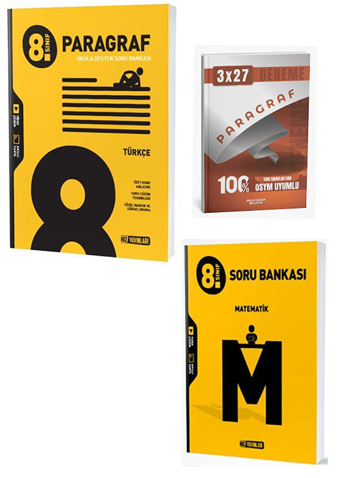 Hız 2026 8. Sınıf Türkçe+Matematik  Paragraf Soru Bankası Seti+Anla Kazan Paragraf