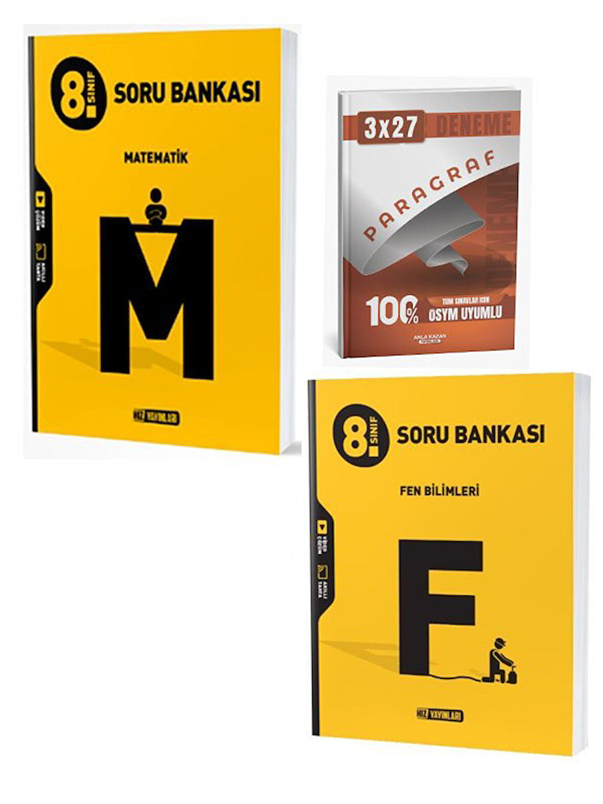 Hız 2026 8. Sınıf Matematik+ Fen Bilimleri Soru Bankası Seti+Anla Kazan Paragraf