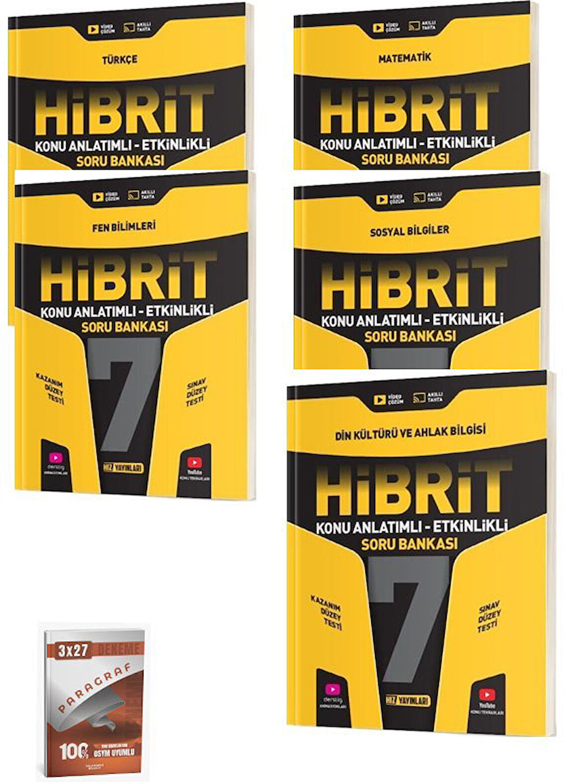 Hız 2026 7. Sınıf Türkçe HİBRİT Konu Anlatımlı Etkinlikli Soru Bankası Seti+Anla Kazan Paragraf
