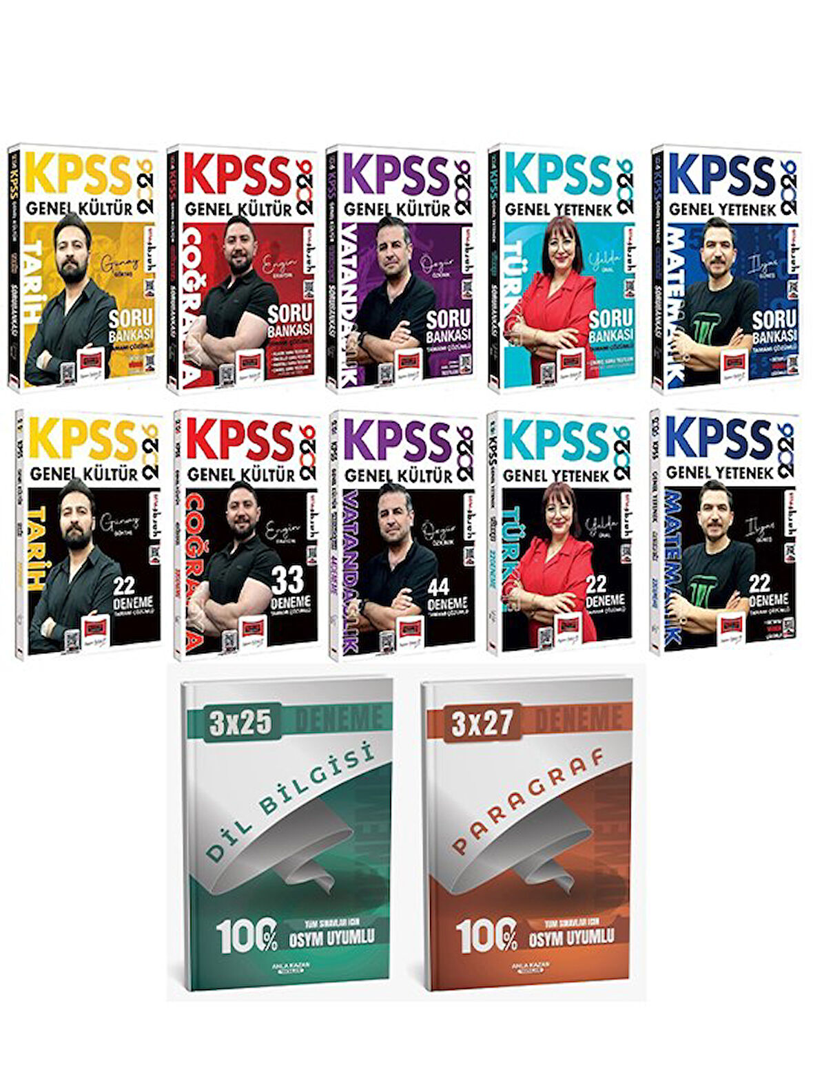 Yargı 2026 KPSS Genel Yetenek Genel Kültür Soru Bankası + 143 Deneme 10 lu Anla Kazan Deneme