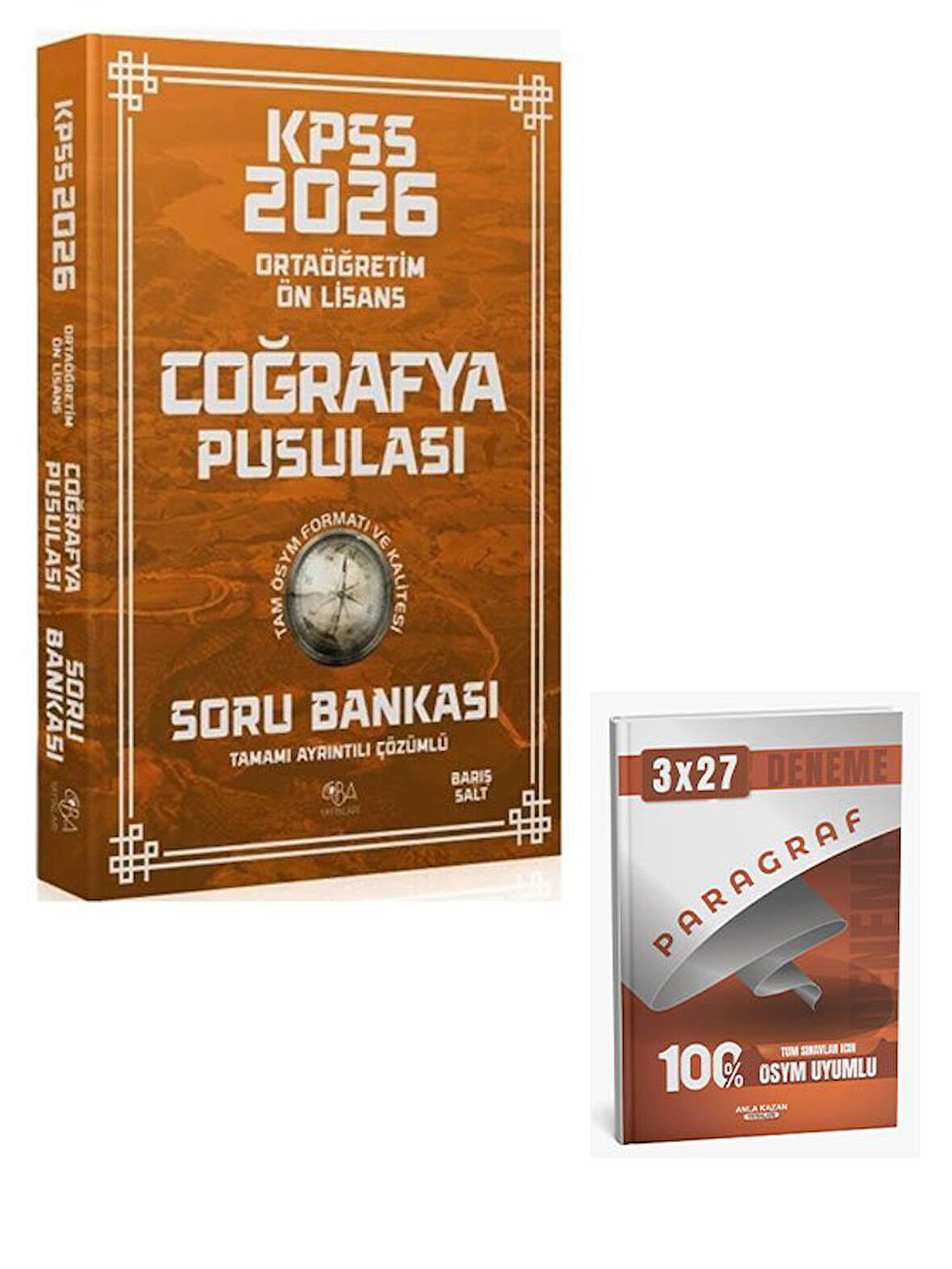 CBA 2026 KPSS Lise Ortaöğretim Ön Lisans Coğrafya Pusulası Soru Bankası Çözümlü+Anla Kazan Paragraf