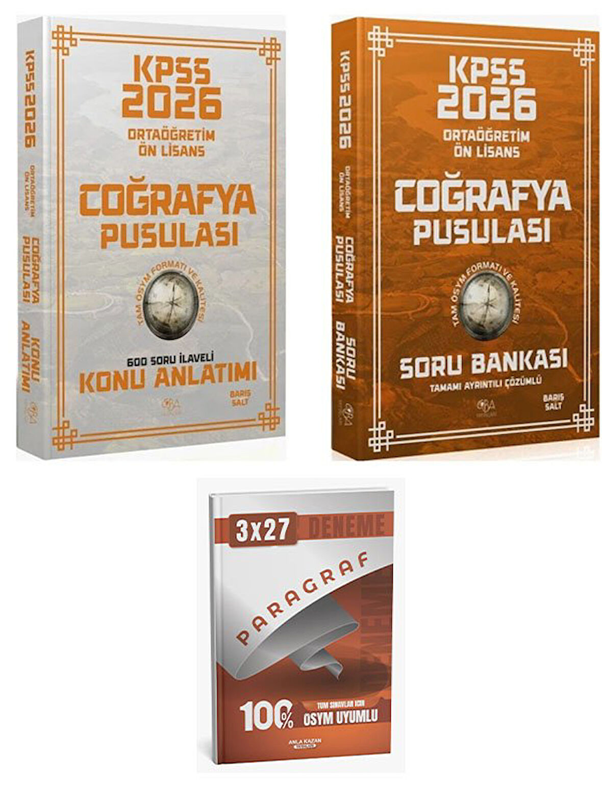 CBA 2026 KPSS Lise Ortaöğretim Ön Lisans Coğrafya Pusulası Konu+Soru+Anla Kazan Paragraf