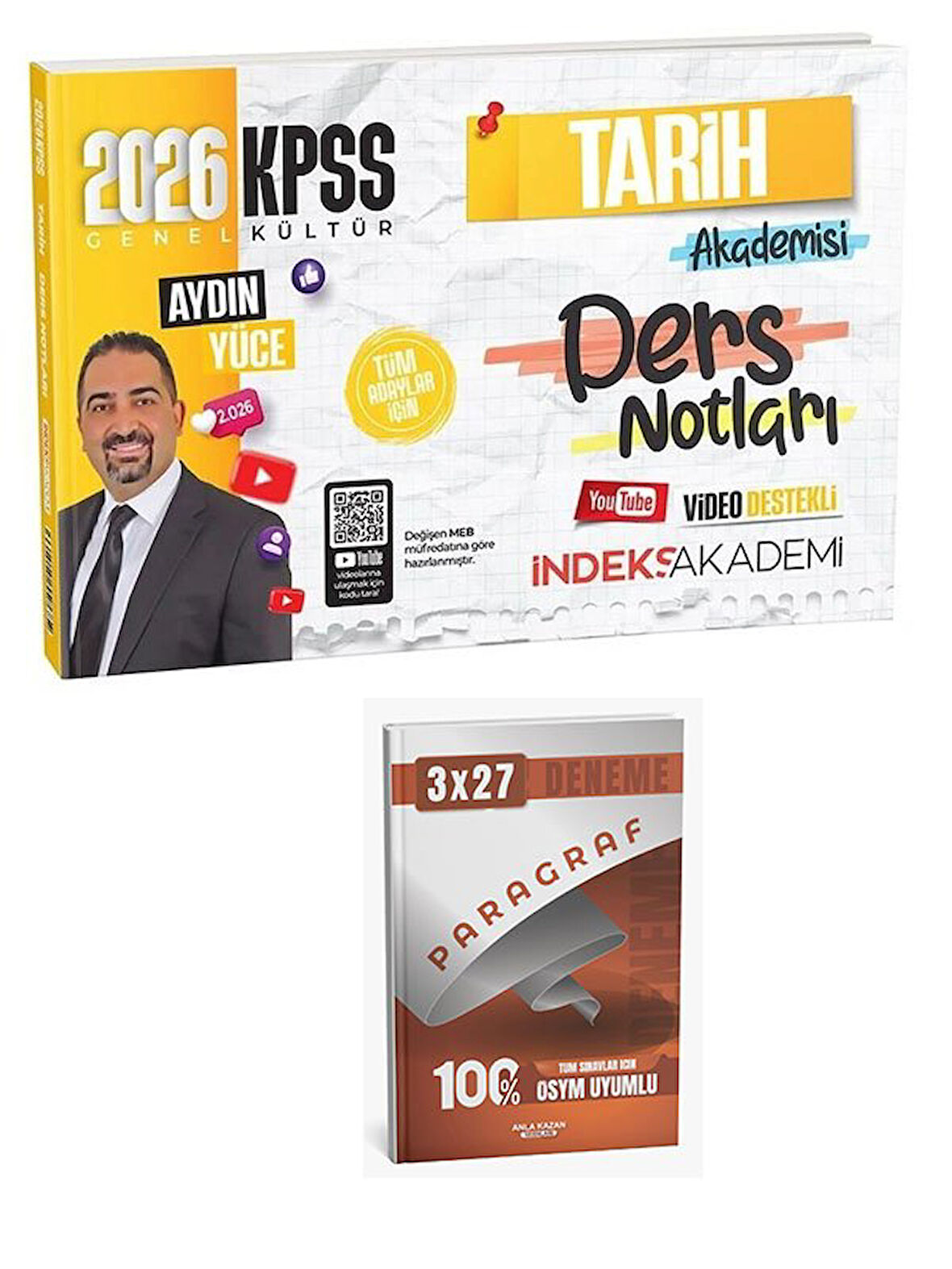 İndeks 2026 KPSS Tarih Akademisi Video Ders Notları+Anla Kazan Paragraf