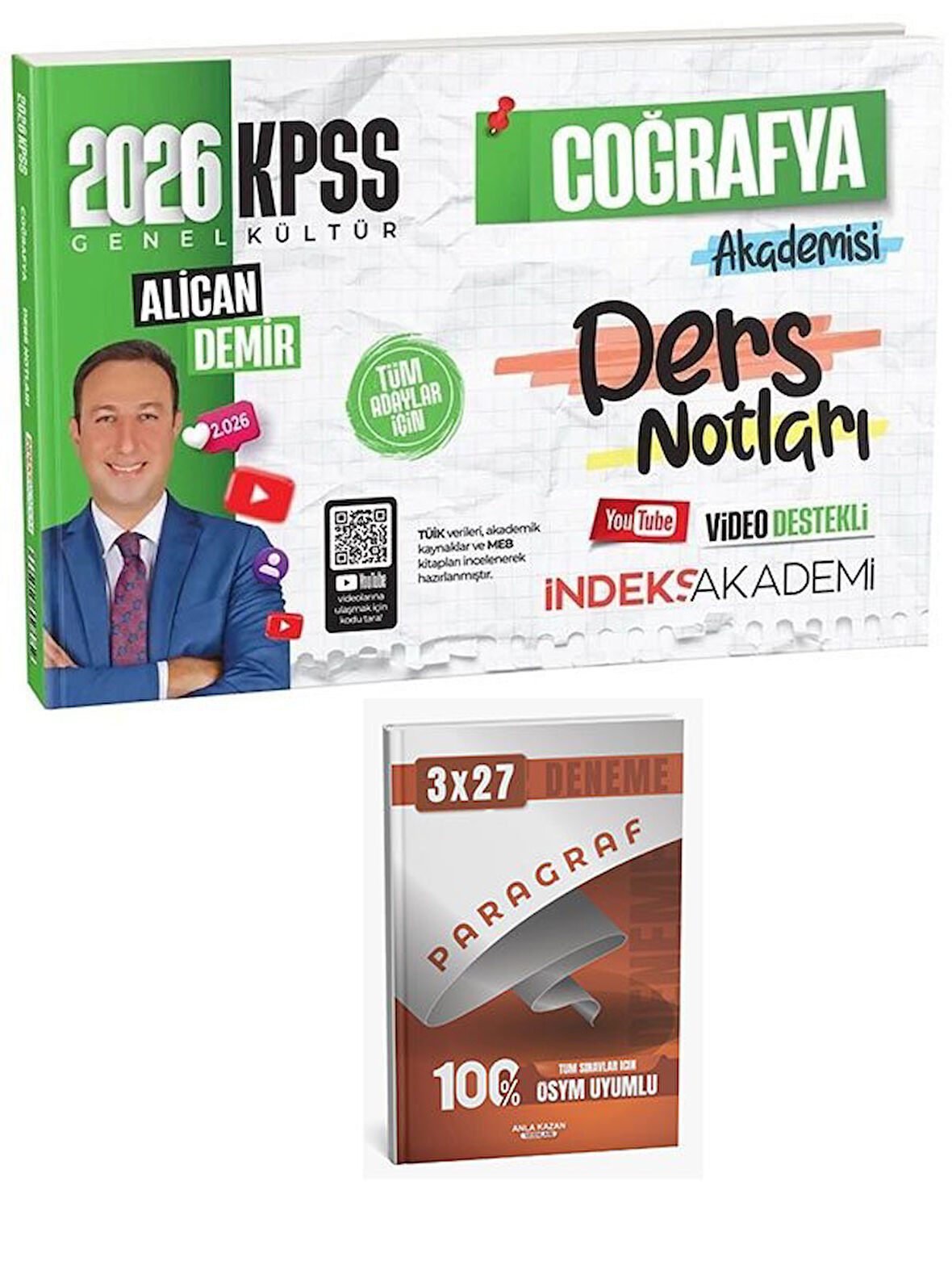 İndeks Akademi 2026 KPSS Coğrafya Akademisi Video Ders Notları+Anla Kazan Paragraf