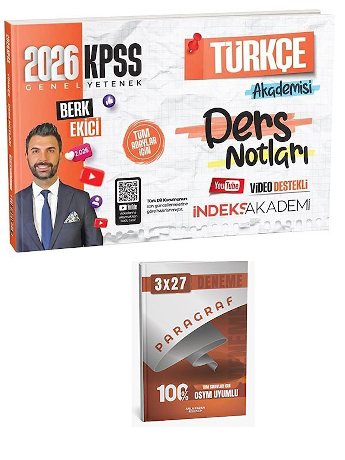 İndeks Akademi 2026 KPSS Türkçe Akademisi Video Ders Notları+Anla Kazan Paragraf