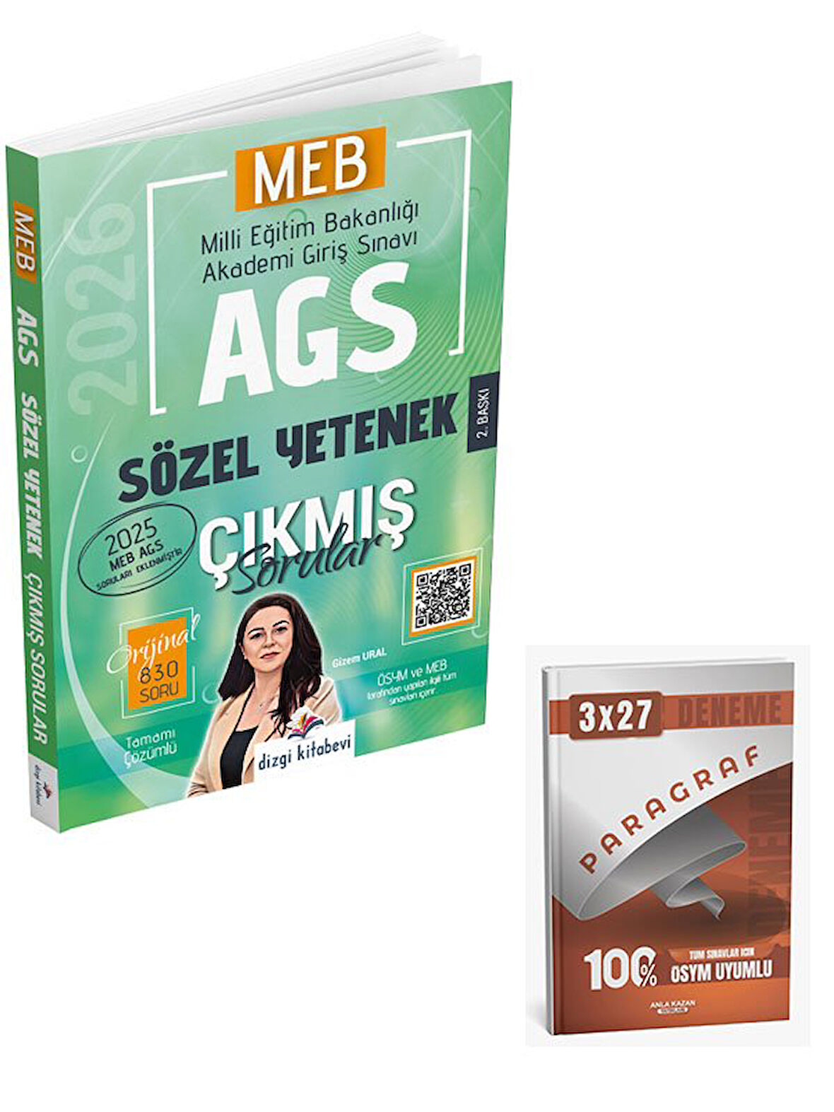 Dizgi Kitap 2026 MEB-AGS Sözel Yetenek Çıkmış Sorular Çözümlü+Anla Kazan Paragraf