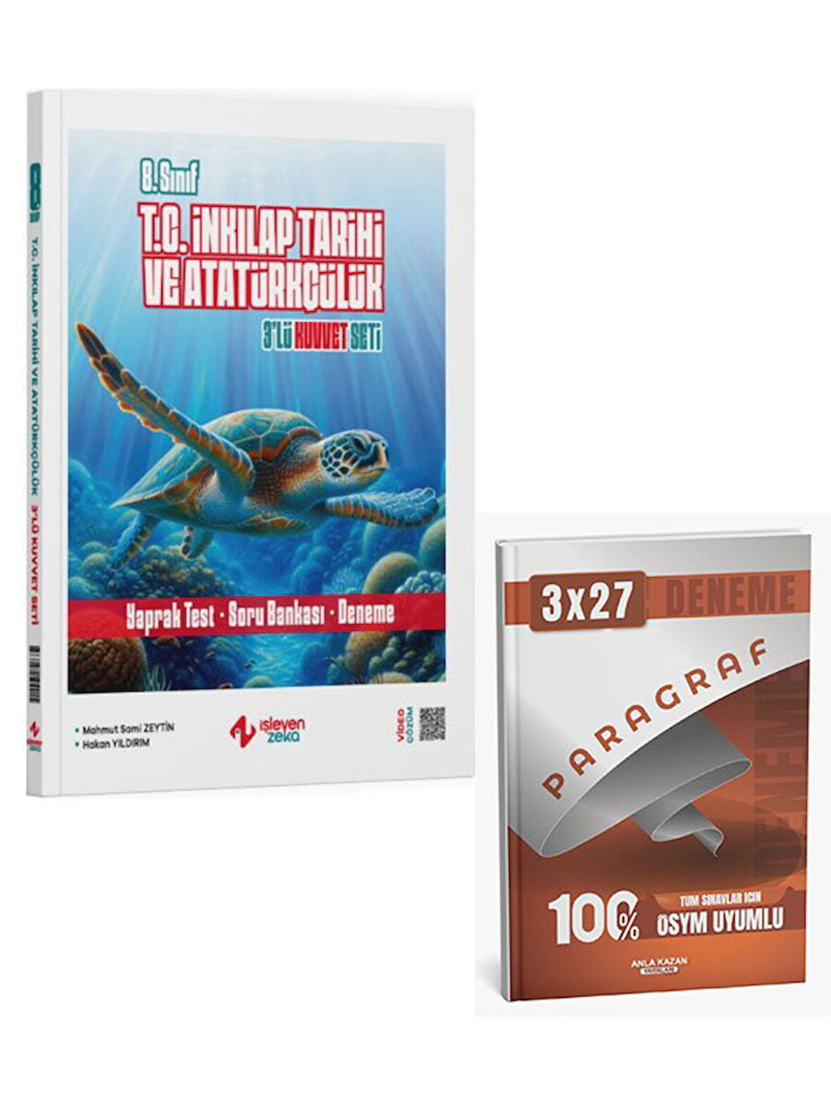 İşleyen Zeka 8. Sınıf T. C. İnkılap Tarihi 3 lü Kuvvet Serisi Seti+Anla Kazan Paragraf